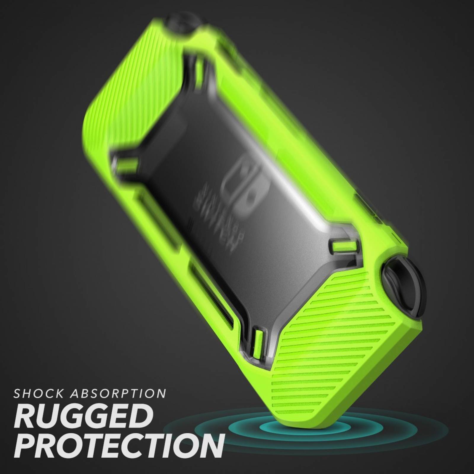 Funda Protectora Mumba Para Nintendo Switch Uso Rudo -verde