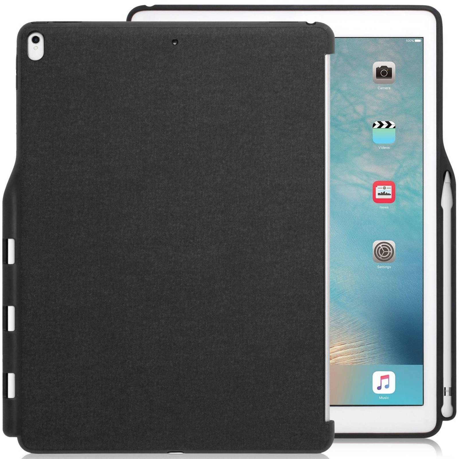 Funda Khomo Para Ipad Pro 12.9'' Con Porta Pluma -gris