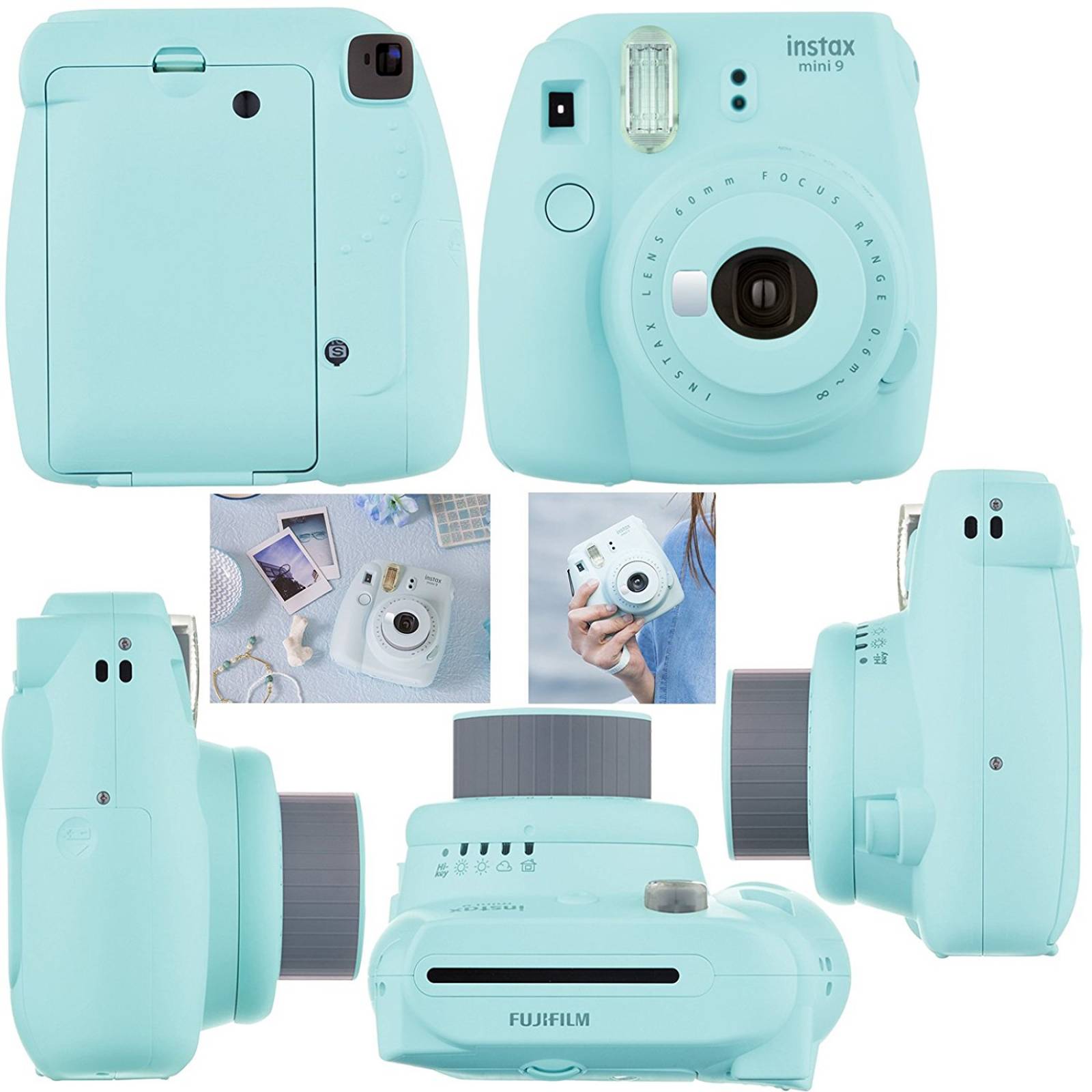 Kit Camara Instax Mini 9 Fujifilm Con Mas De 6 Accesorios