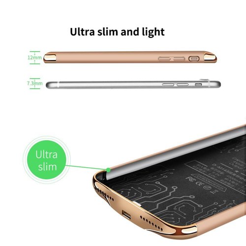 iPhone 7 Plus batería Joyroom Ultra delgada extendid -Dorado