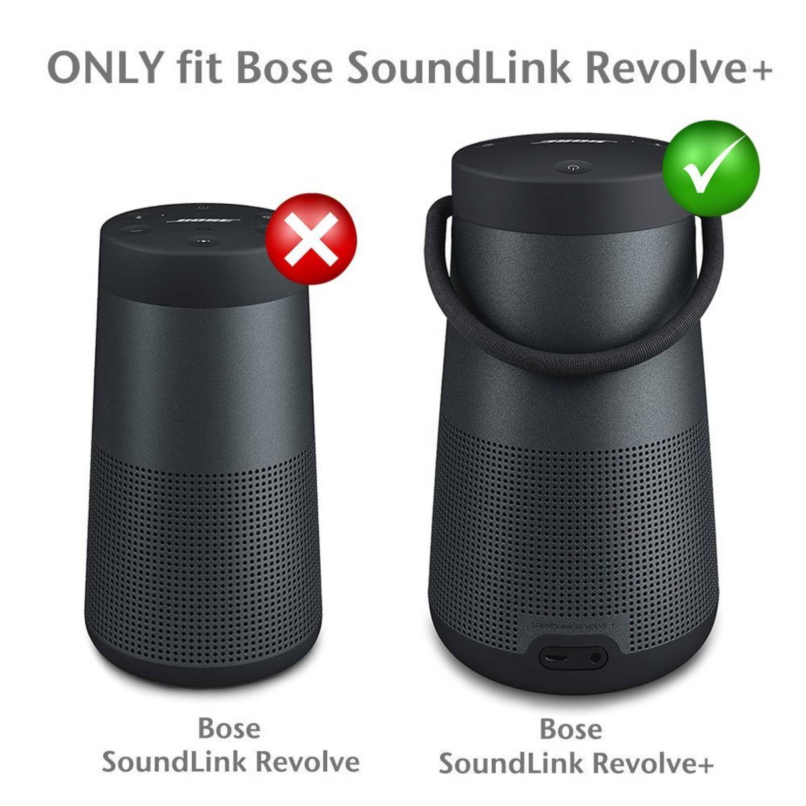 Estuche Hermitshell Eva Para Soundlink Revolve Plus -gris
