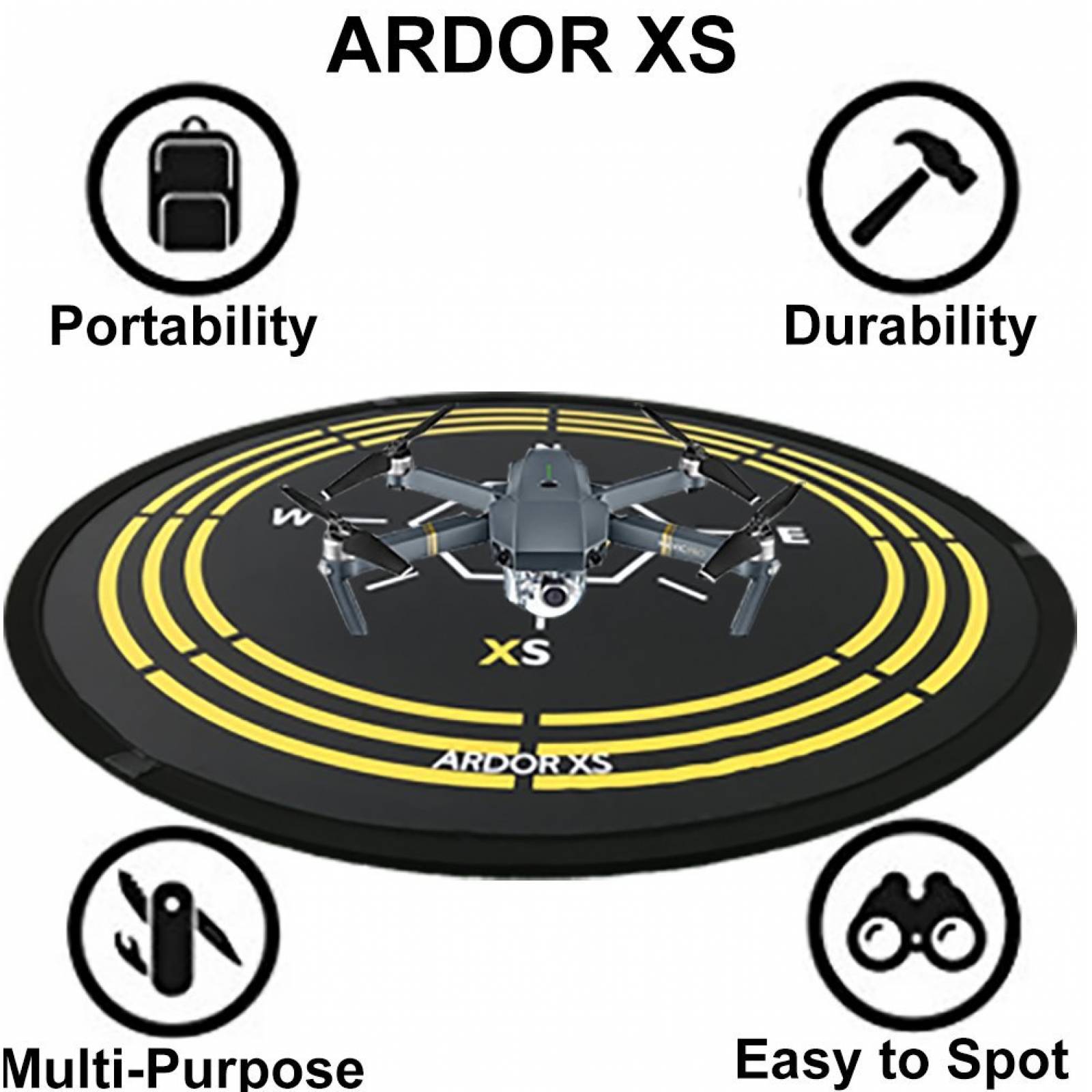 Drone Landing Pad 75 CM ARDOR XS Pad plegable Heli RC Quick