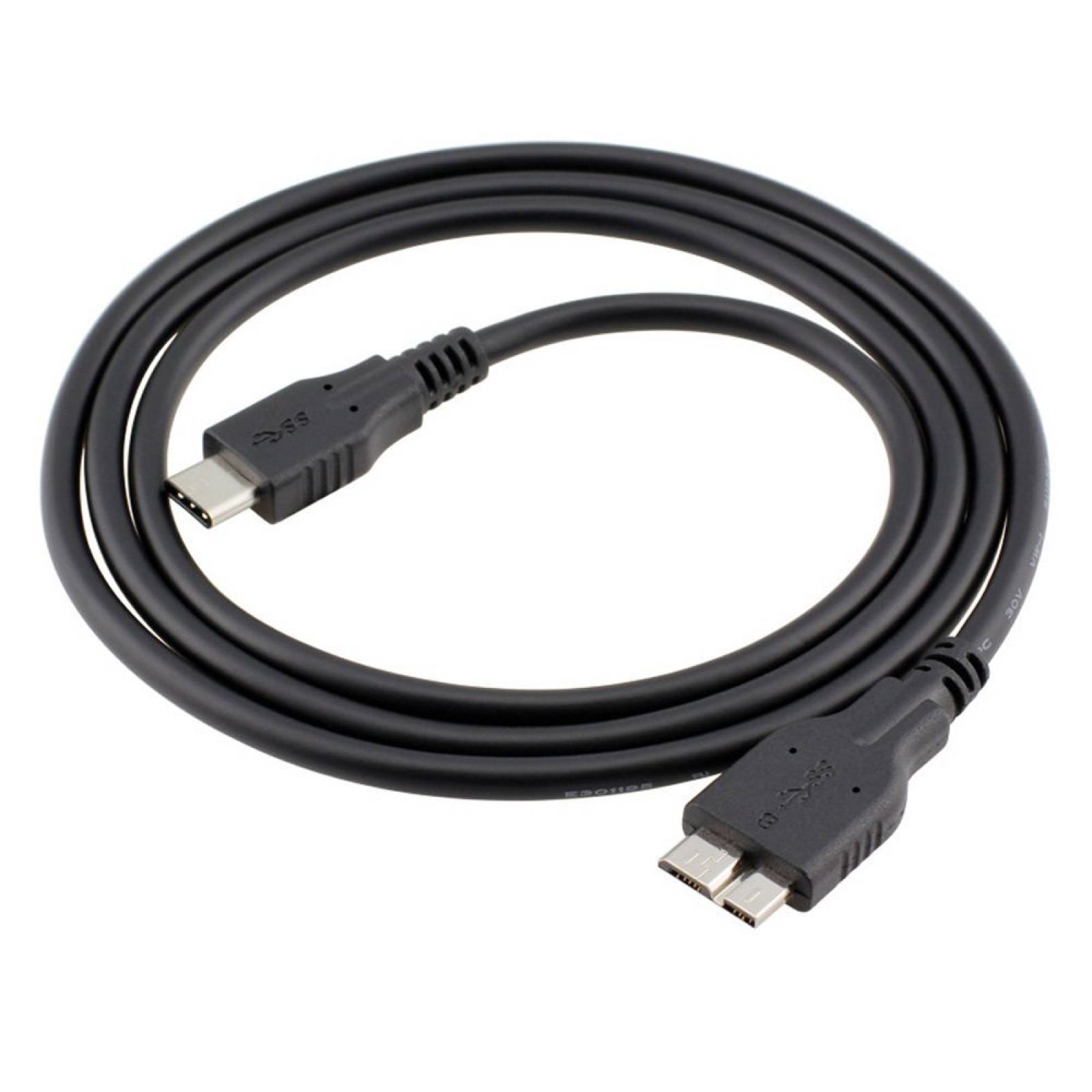 Cable Datos Qces Cable Usb-c Para Disco Duro Usb-c A Micro B
