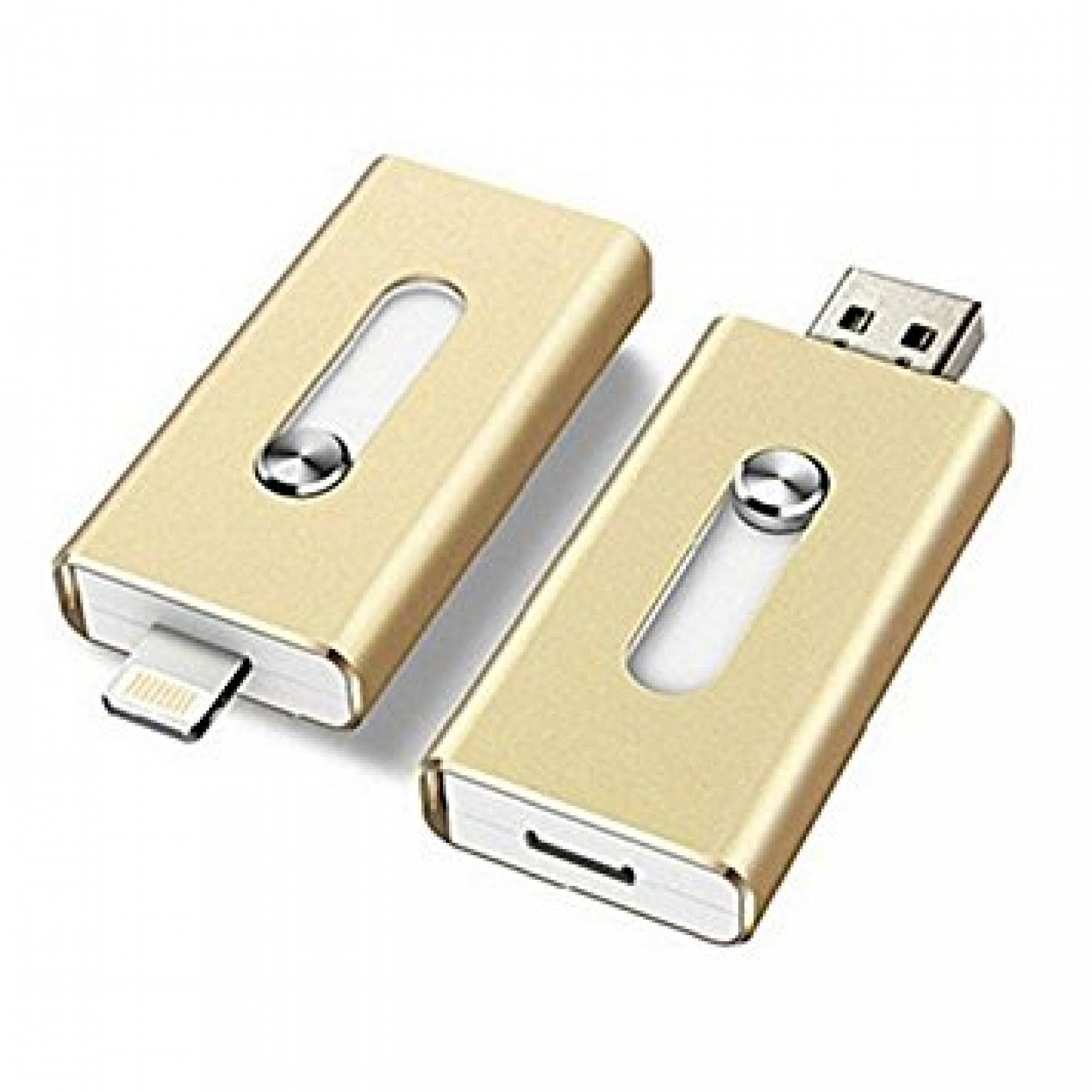 Memoria Externa Lightning Wandera 2en1 Usb Ios 128gb -oro