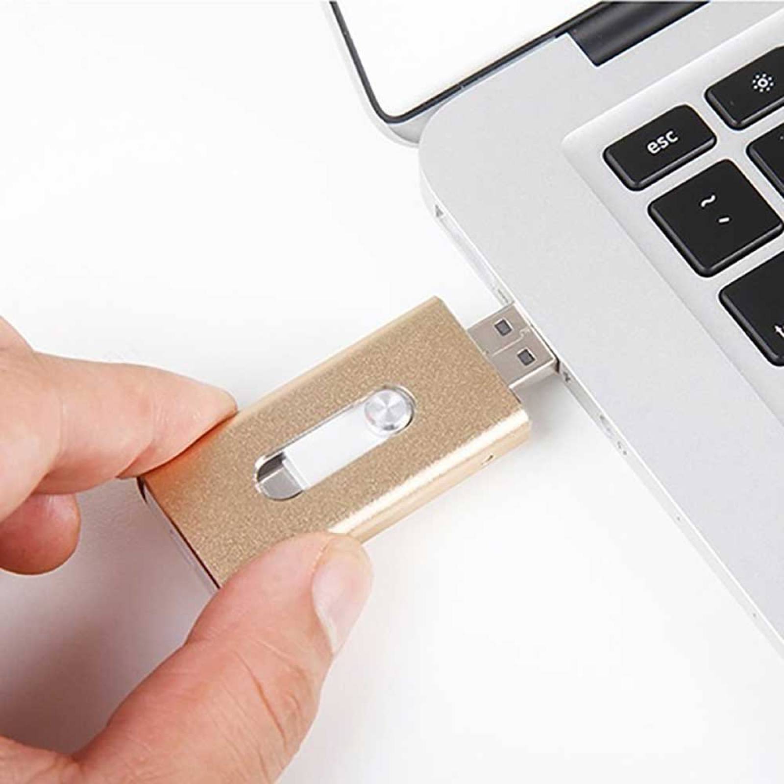Memoria Externa Lightning Wandera 2en1 Usb Ios 128gb -oro