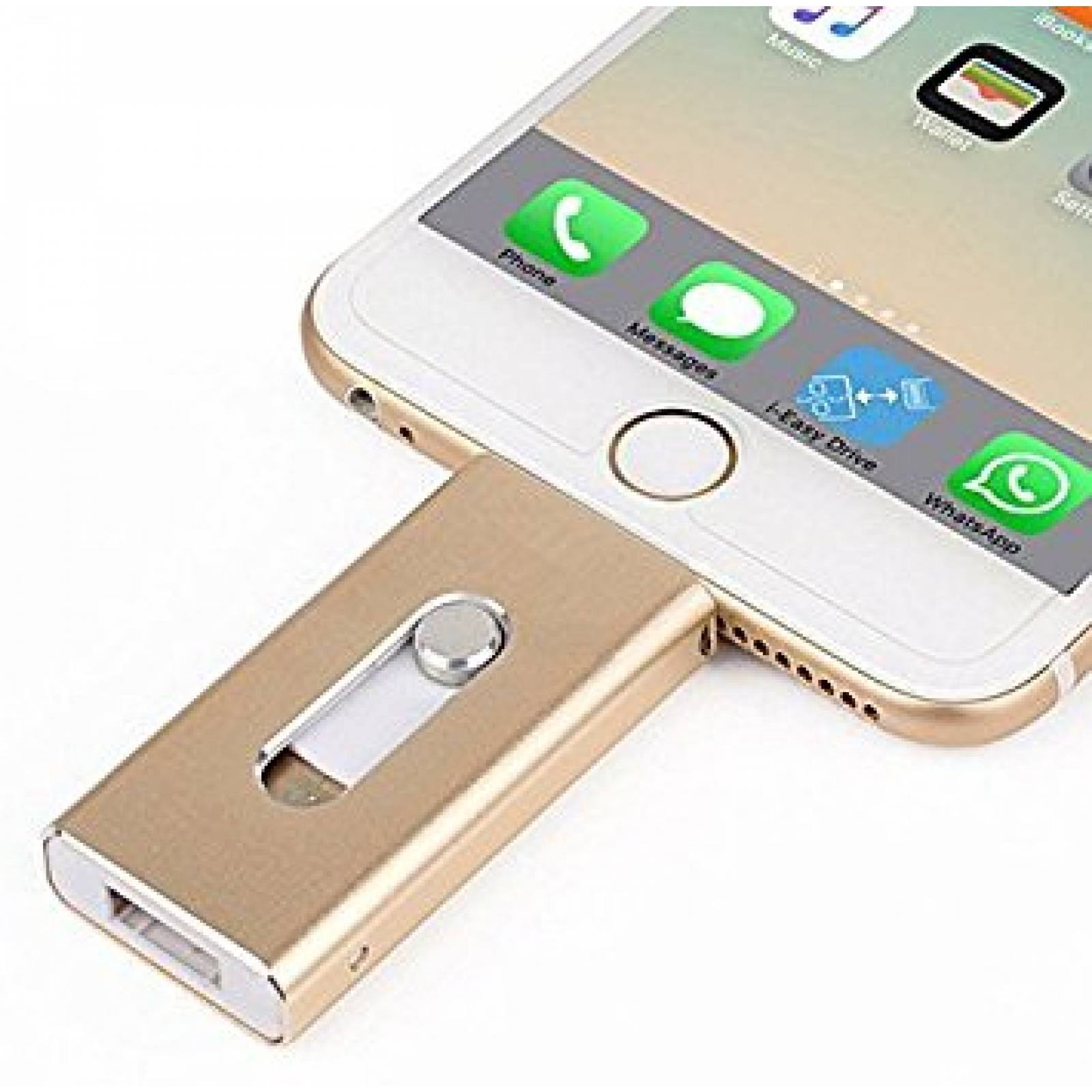 Memoria Externa Lightning Wandera 2en1 Usb Ios 128gb -oro