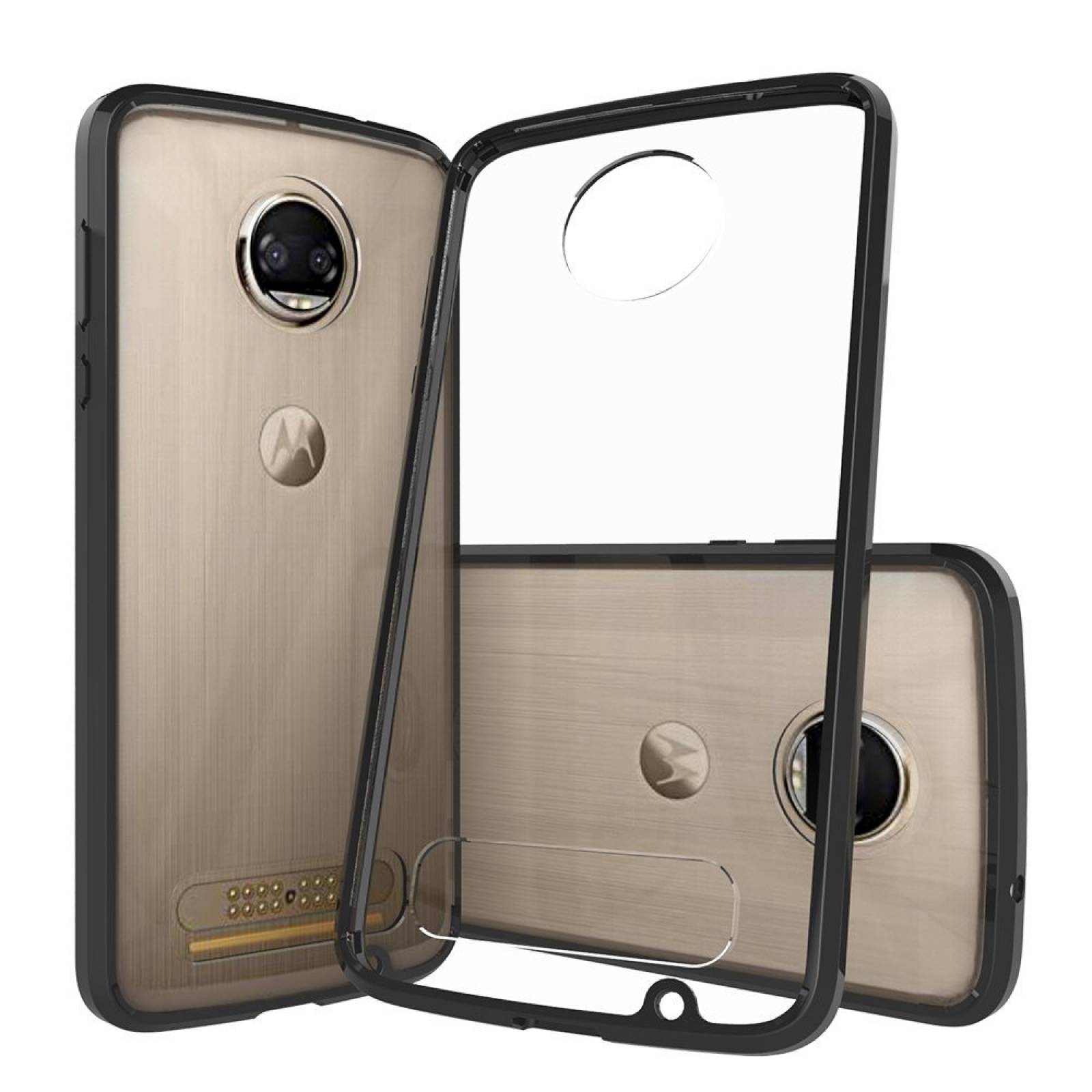 Moto Z2 fuerza funda Moto Z2 fuerza edición Dretal fu -Negro