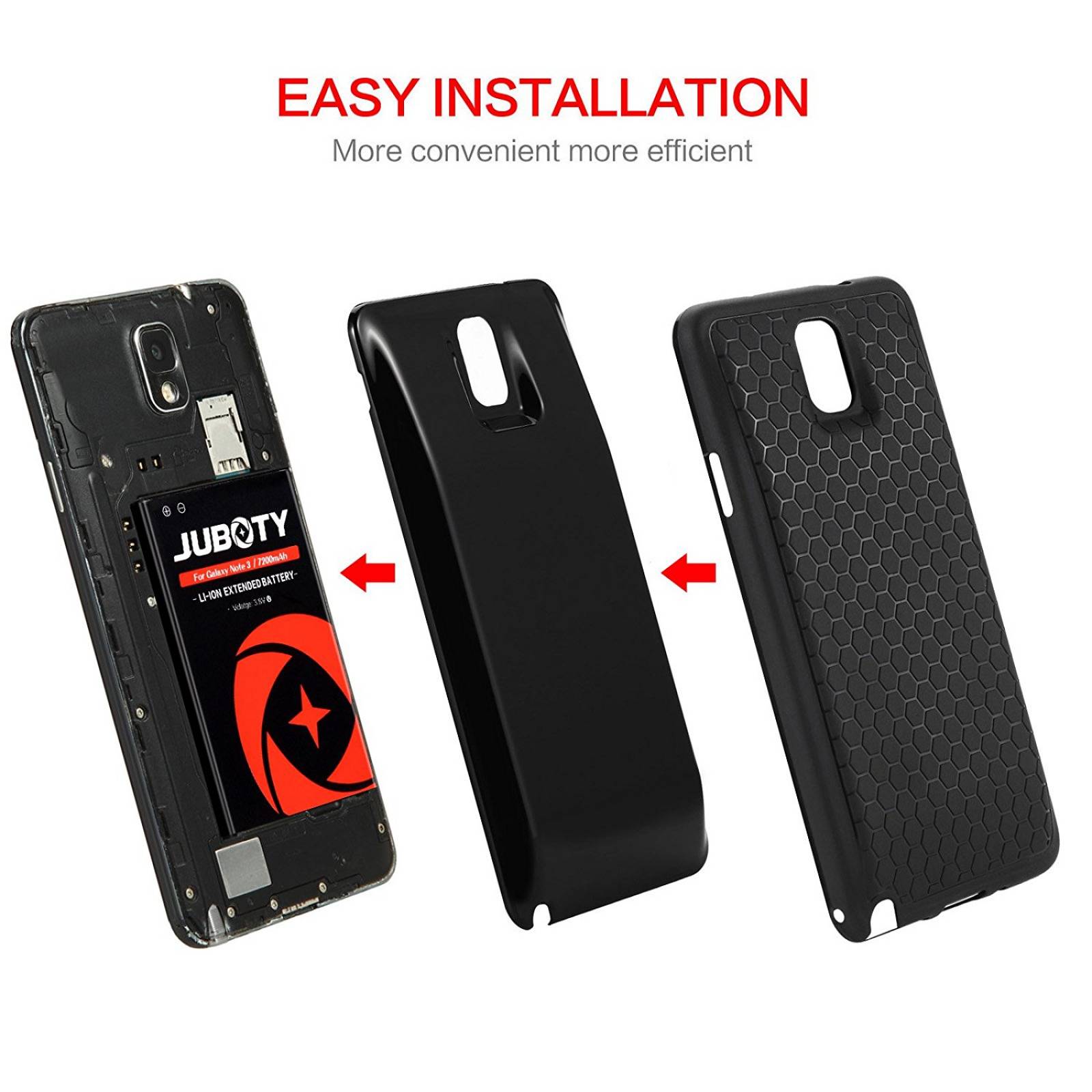 Batería Externa Juboty Samsung Galaxy Note 3 7200mah -neg