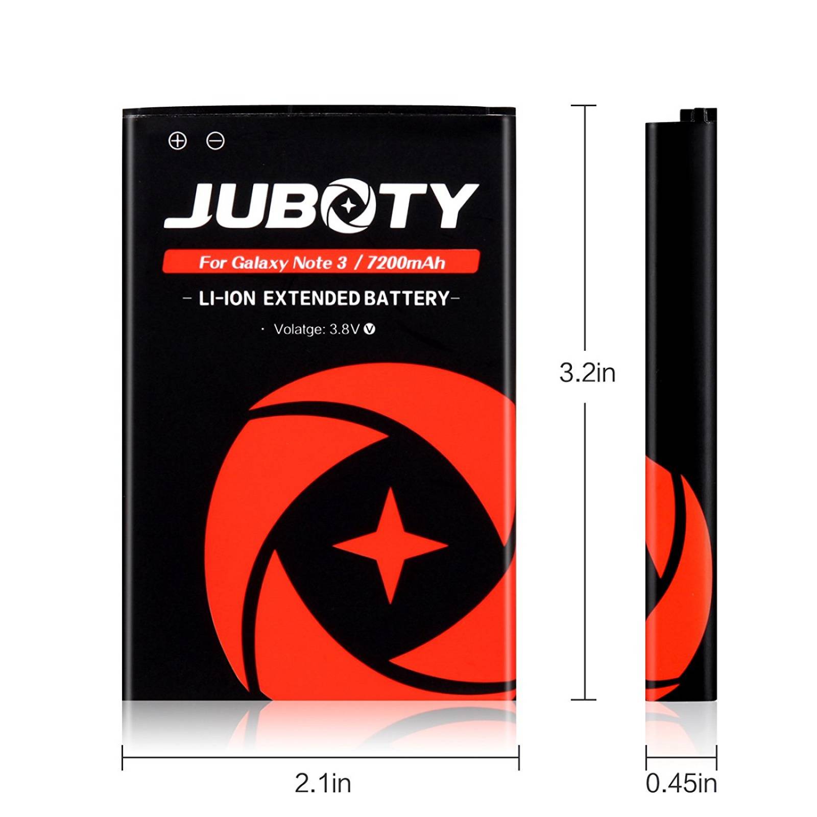 Batería Externa Juboty Samsung Galaxy Note 3 7200mah -neg