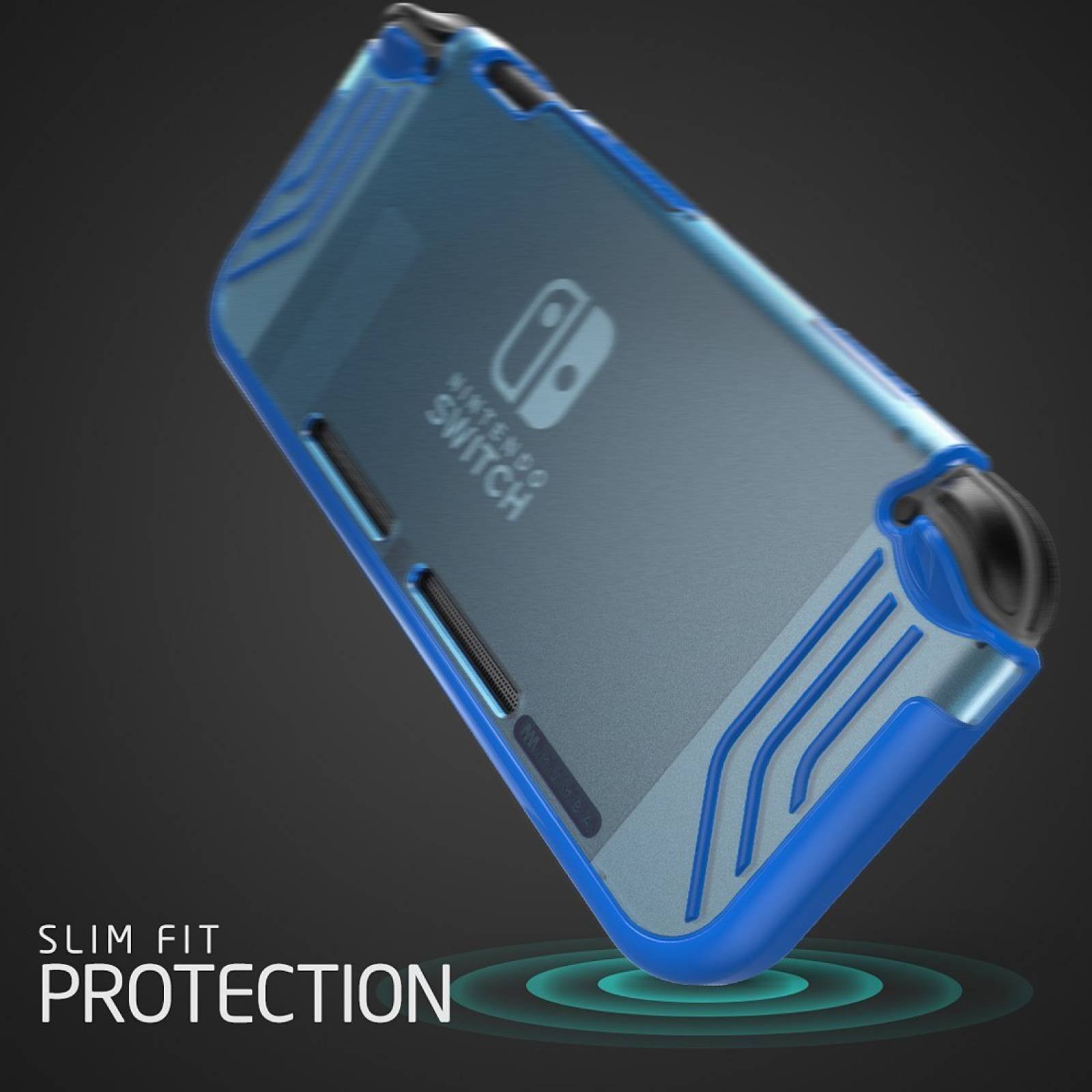 Carcasa Protectora Mumba Para Consola Nintendo Switch -azul