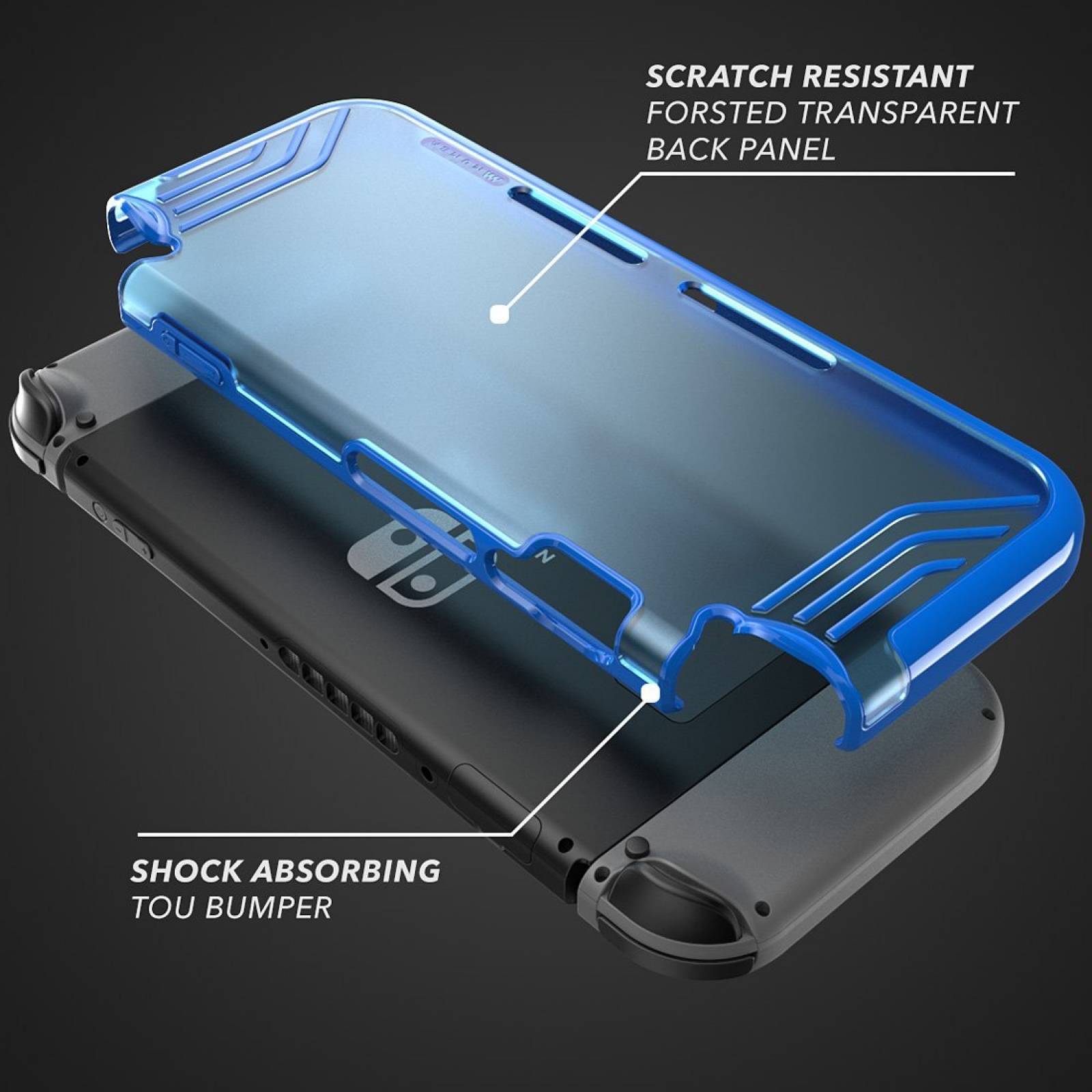 Carcasa Protectora Mumba Para Consola Nintendo Switch -azul