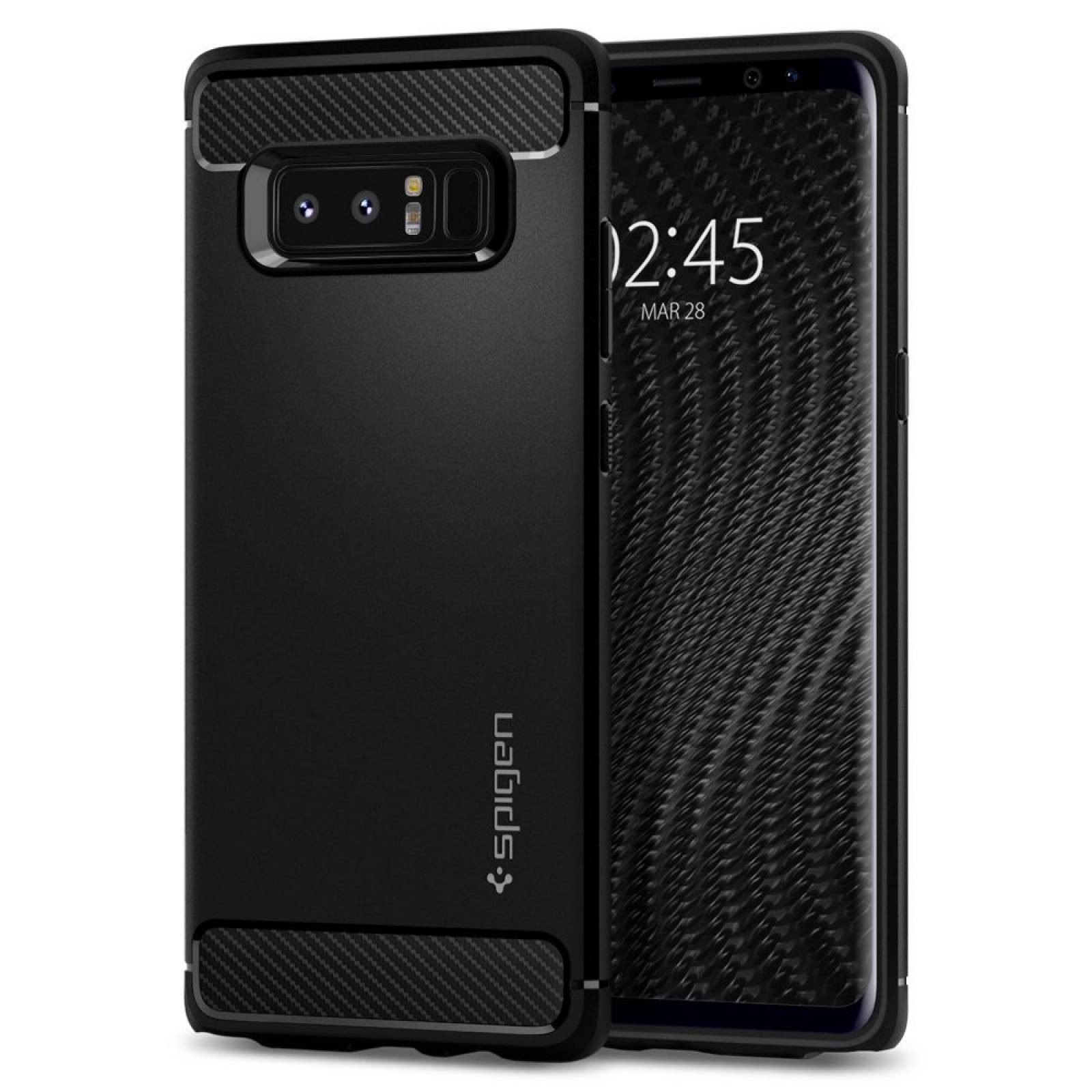 Funda Spigen Fibra De Carbón Resistente Galaxy Note 8 -negro