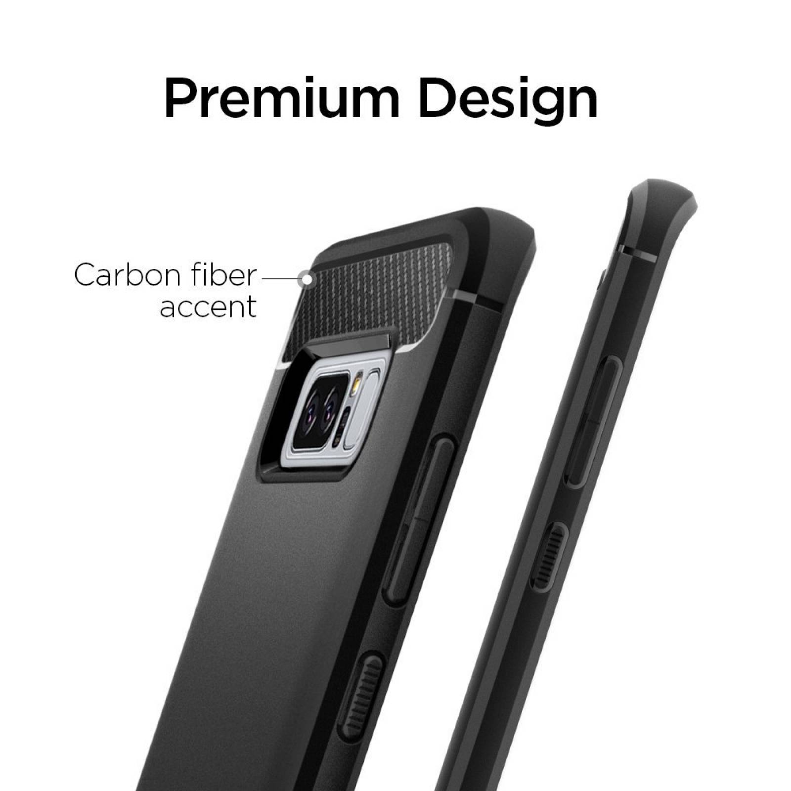 Funda Spigen Fibra De Carbón Resistente Galaxy Note 8 -negro