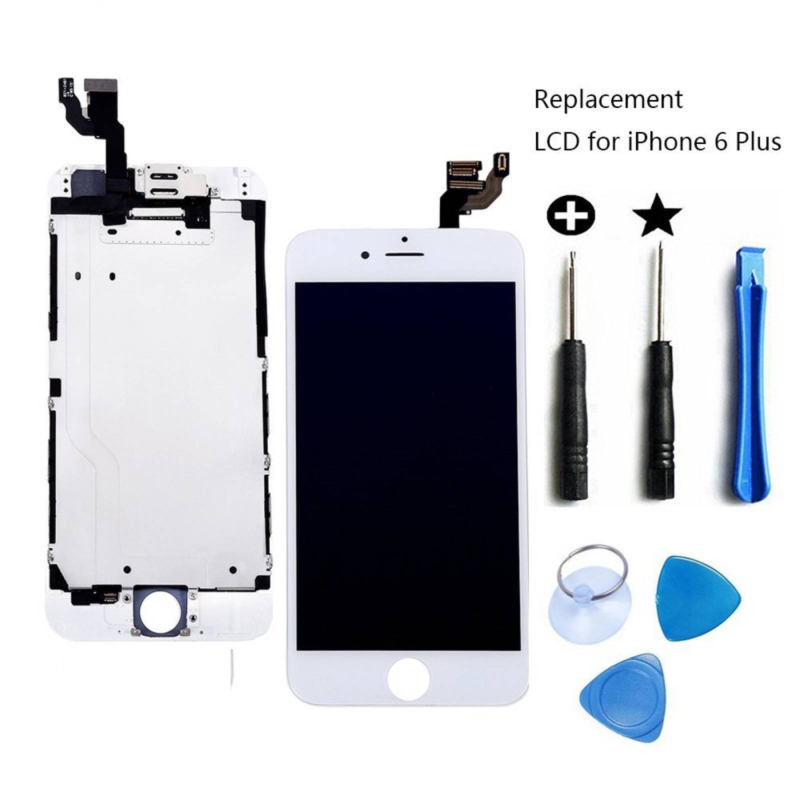 Completa sustitución pantalla iPhone 6 Plus LCD Mont -Blanco