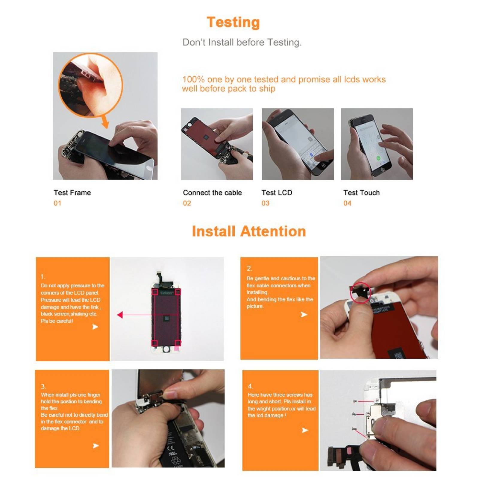 Completa sustitución pantalla iPhone 6 Plus LCD Mont -Blanco