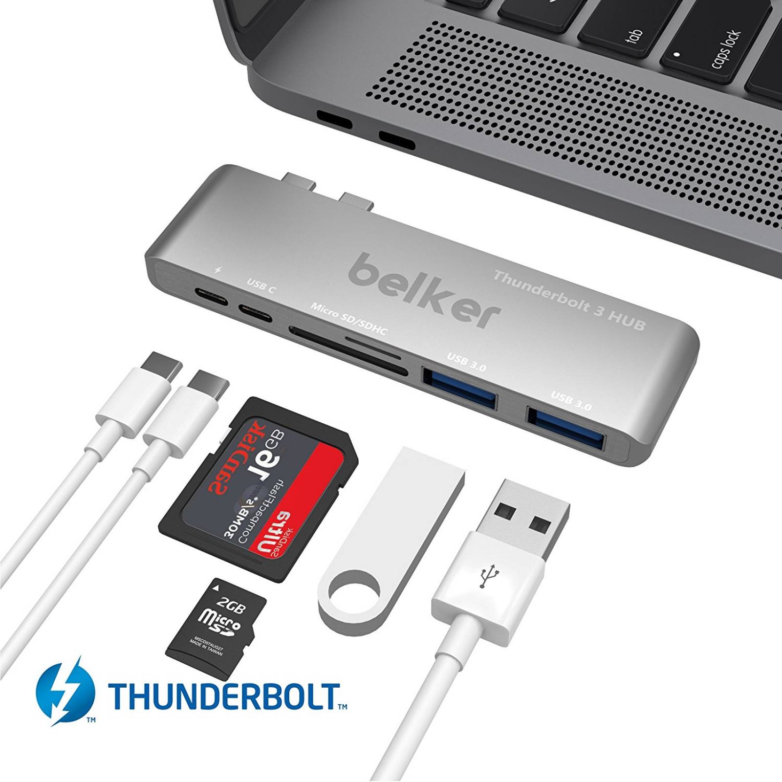 Rayo 3 USB-C centro /Belker MacBook Pro tech 6 1 hiperimpuls