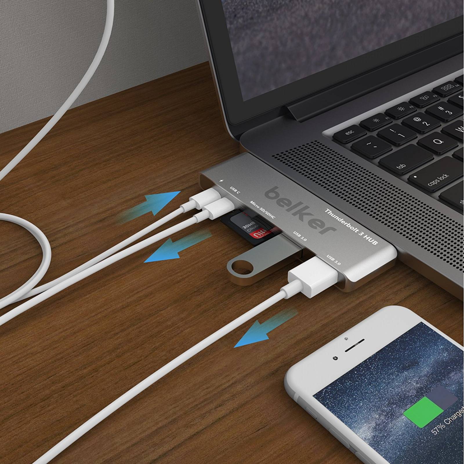 Rayo 3 USB-C centro /Belker MacBook Pro tech 6 1 hiperimpuls