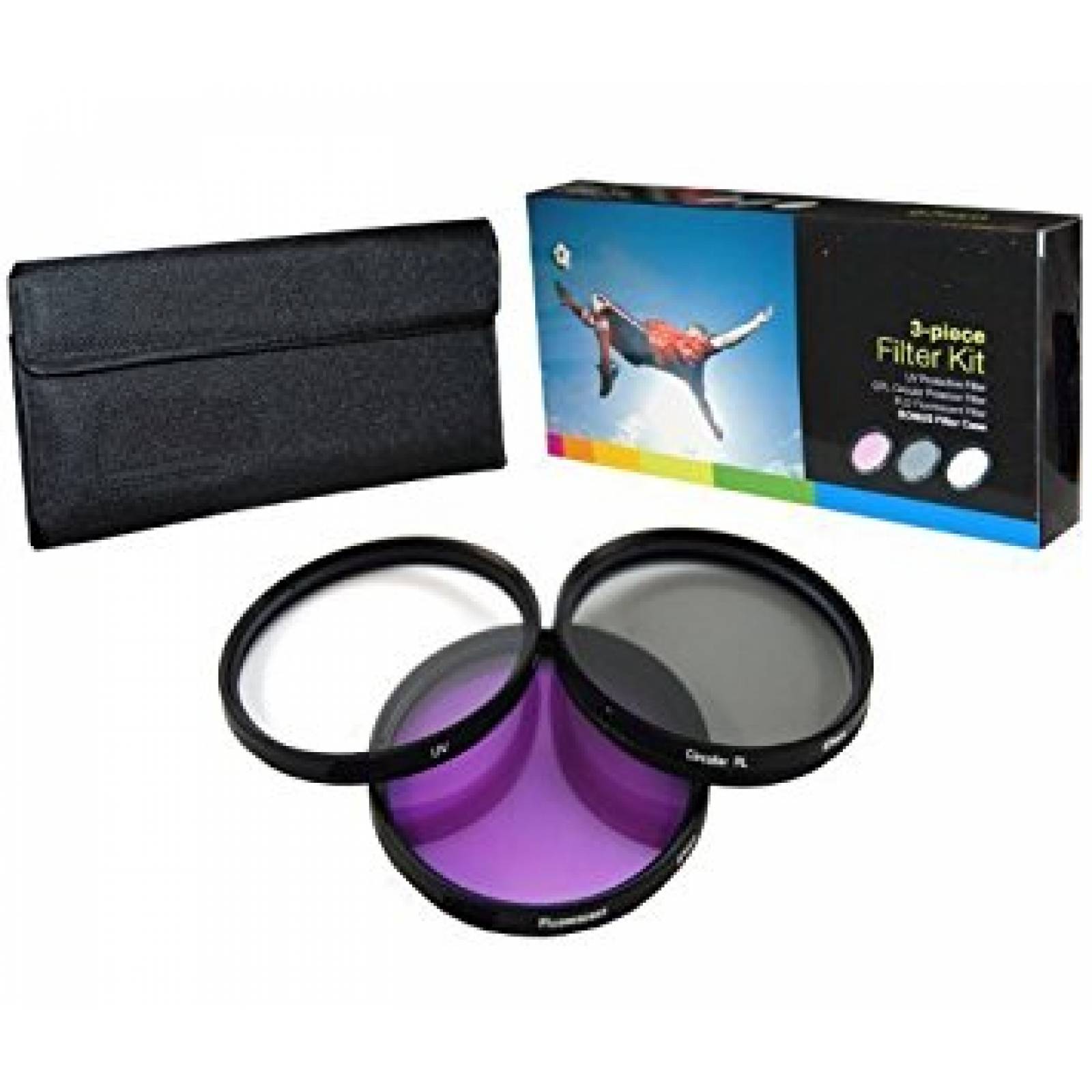 Kit De Filtros Plr 86mm, 3 Pzs De Alta Resolucion Uv Fld Cpl