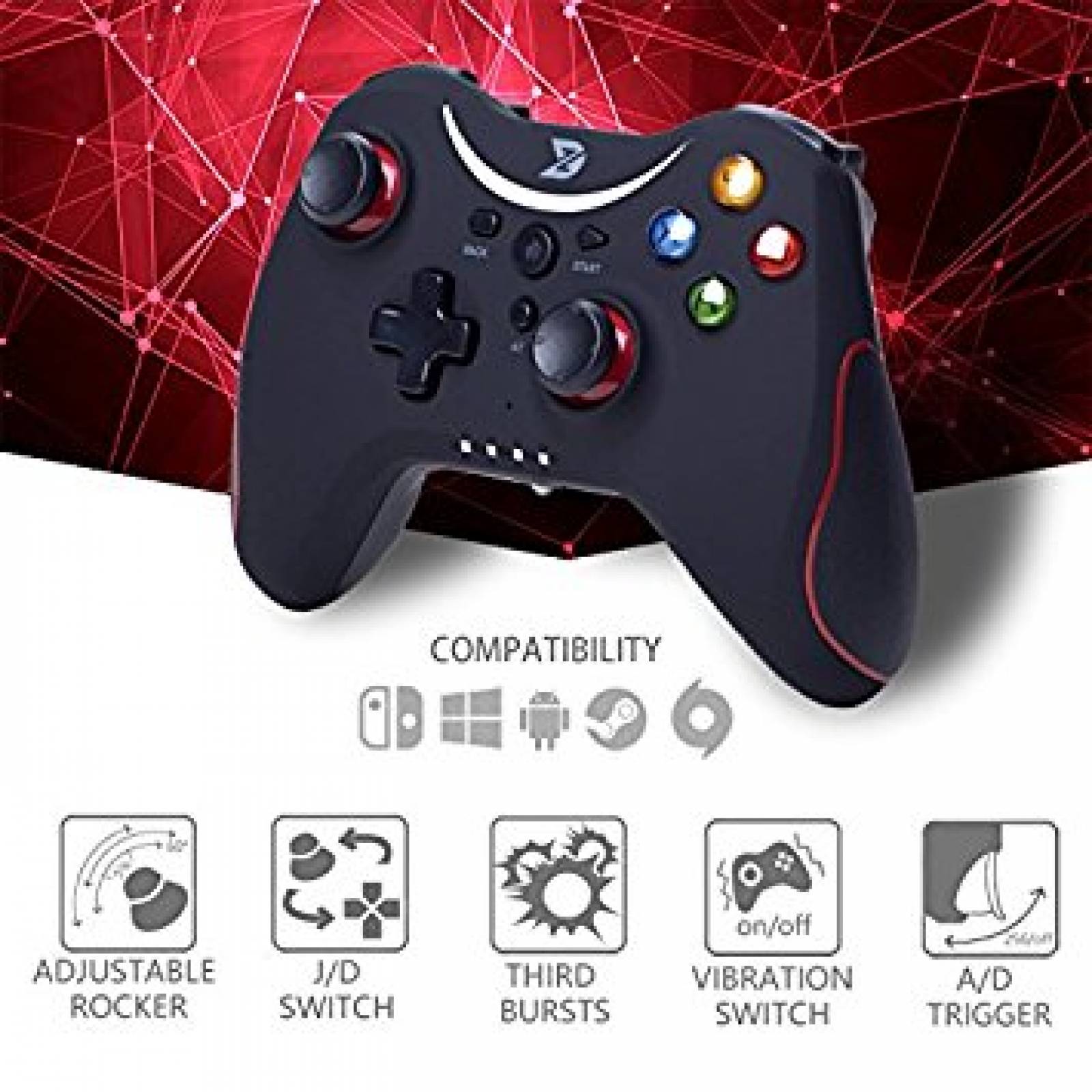 Control Zd-t Inalámbrico Usb Para Switch Pc Android -negro