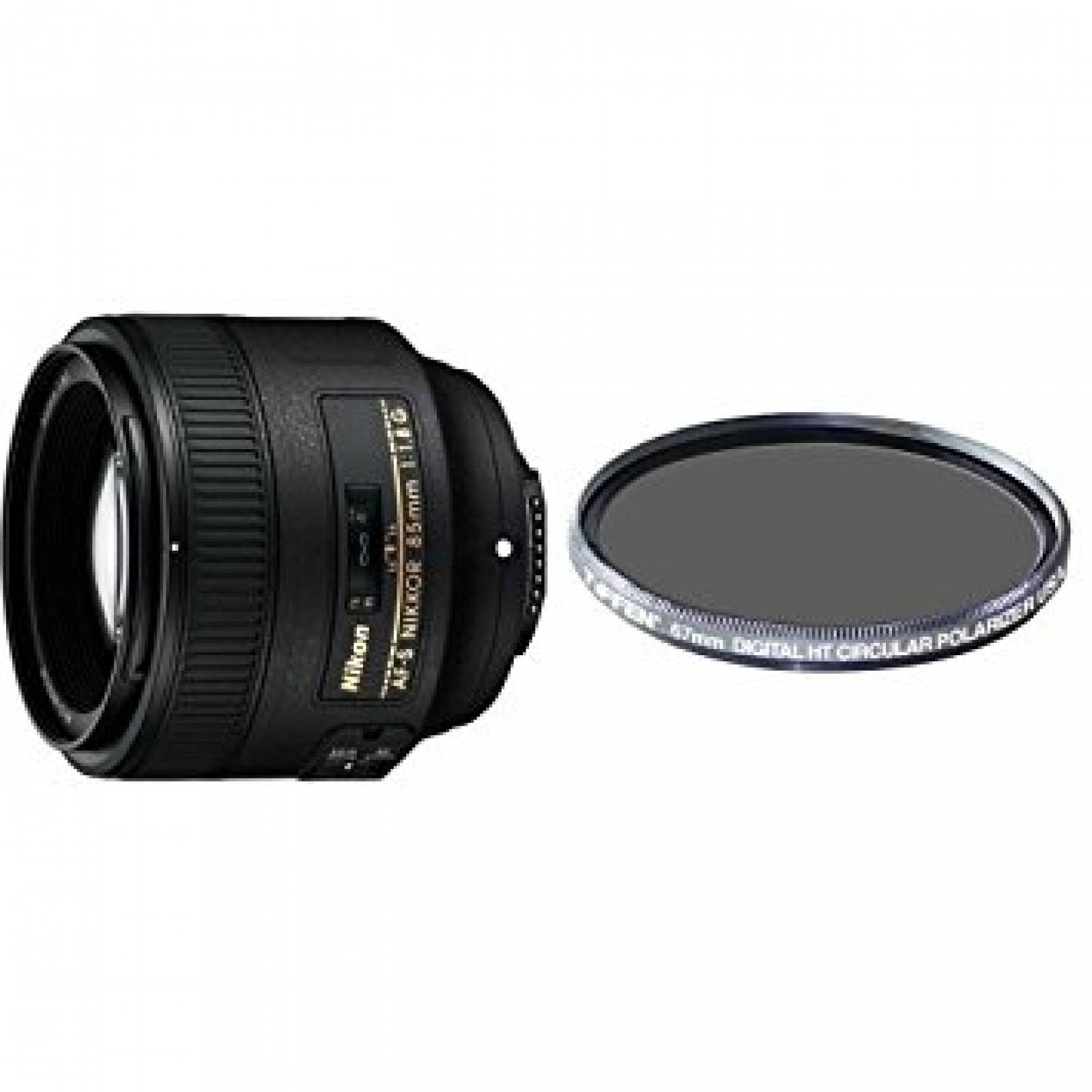 Lente Nikon Af Fx 85mm F/1.8g Filtro Tiffen Polarizador