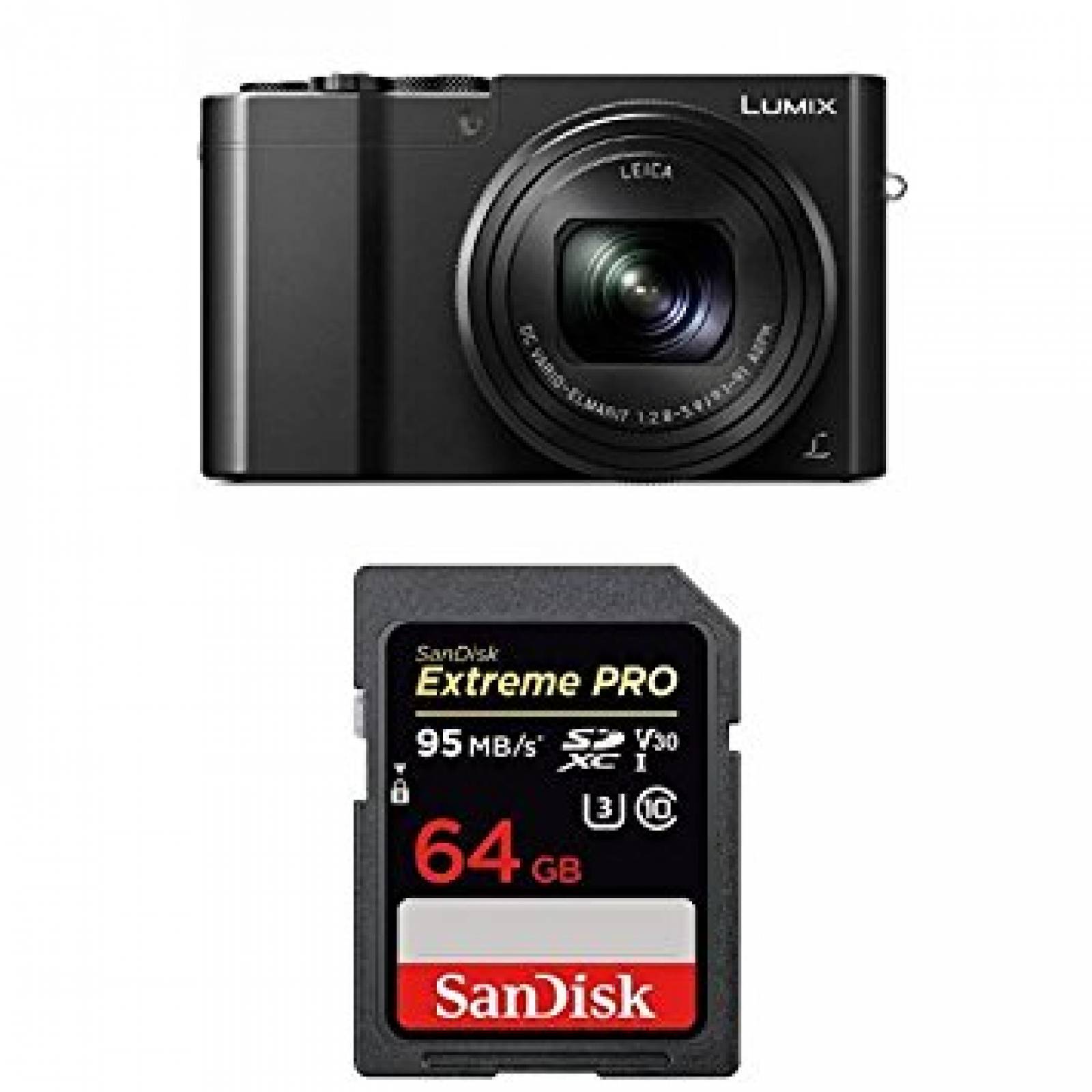 Cámara Digital Panasonic Lumix Zs100 4k 10k 20.1 Mp negro