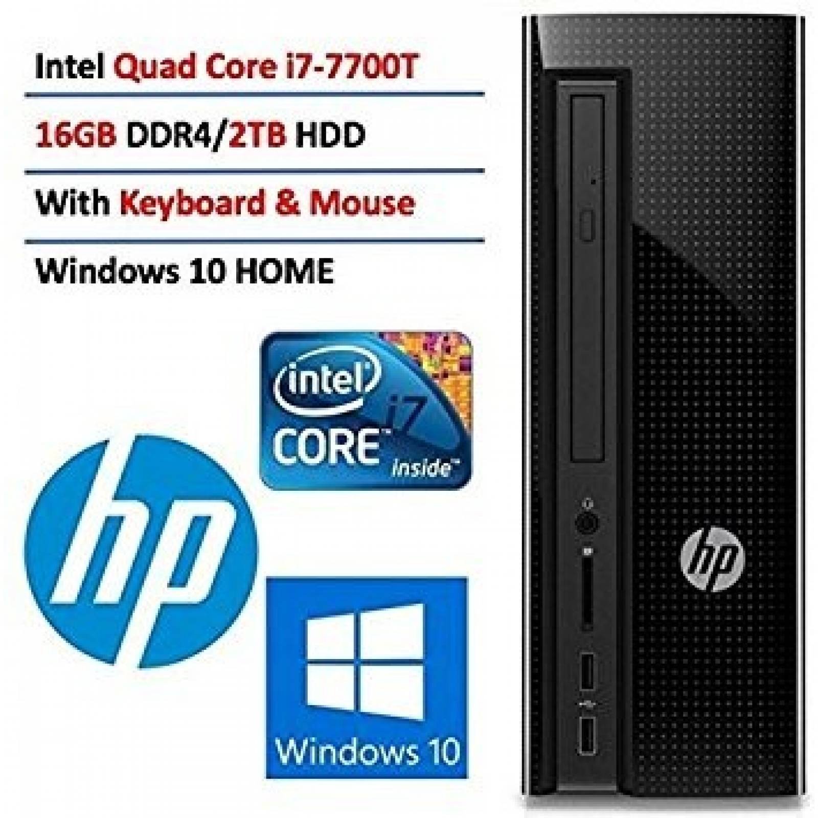 Torre Hp Intel Core I7-7700t 2.9 Ghz 16gb Ddr4 2400 Mhz