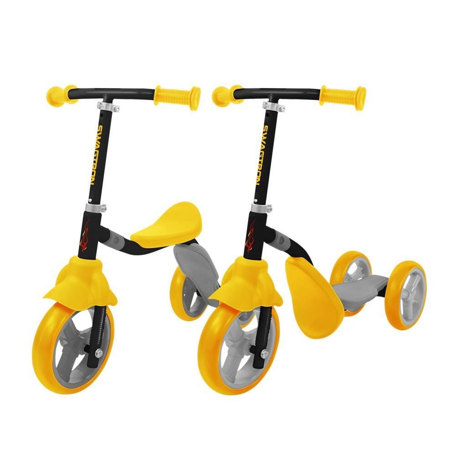 Scooter Swagtron 2-in-1 Para Niños Ajustable -amarillo