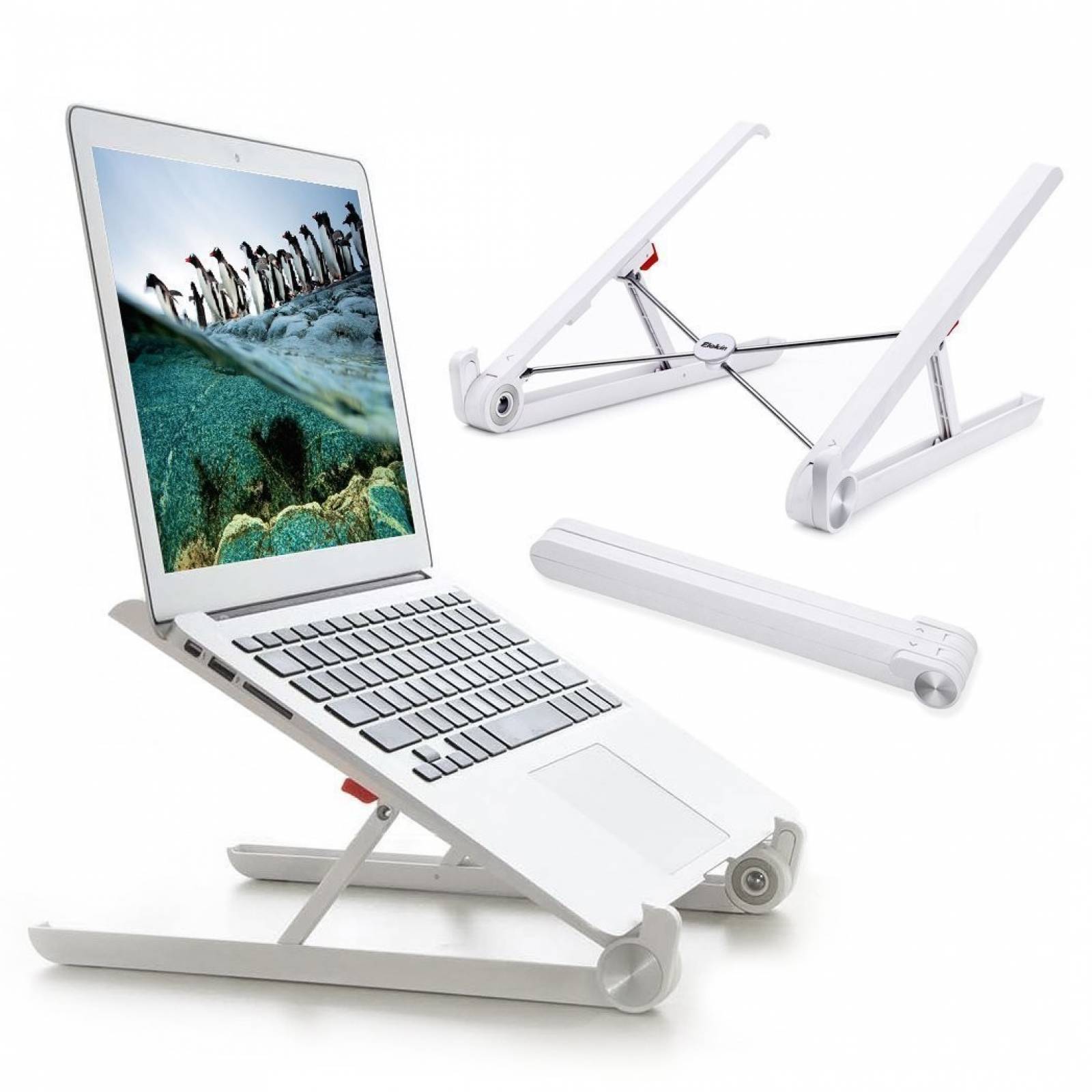 Base Laptop Stand Ilekin Ajustable Ligero Plegable -blanco