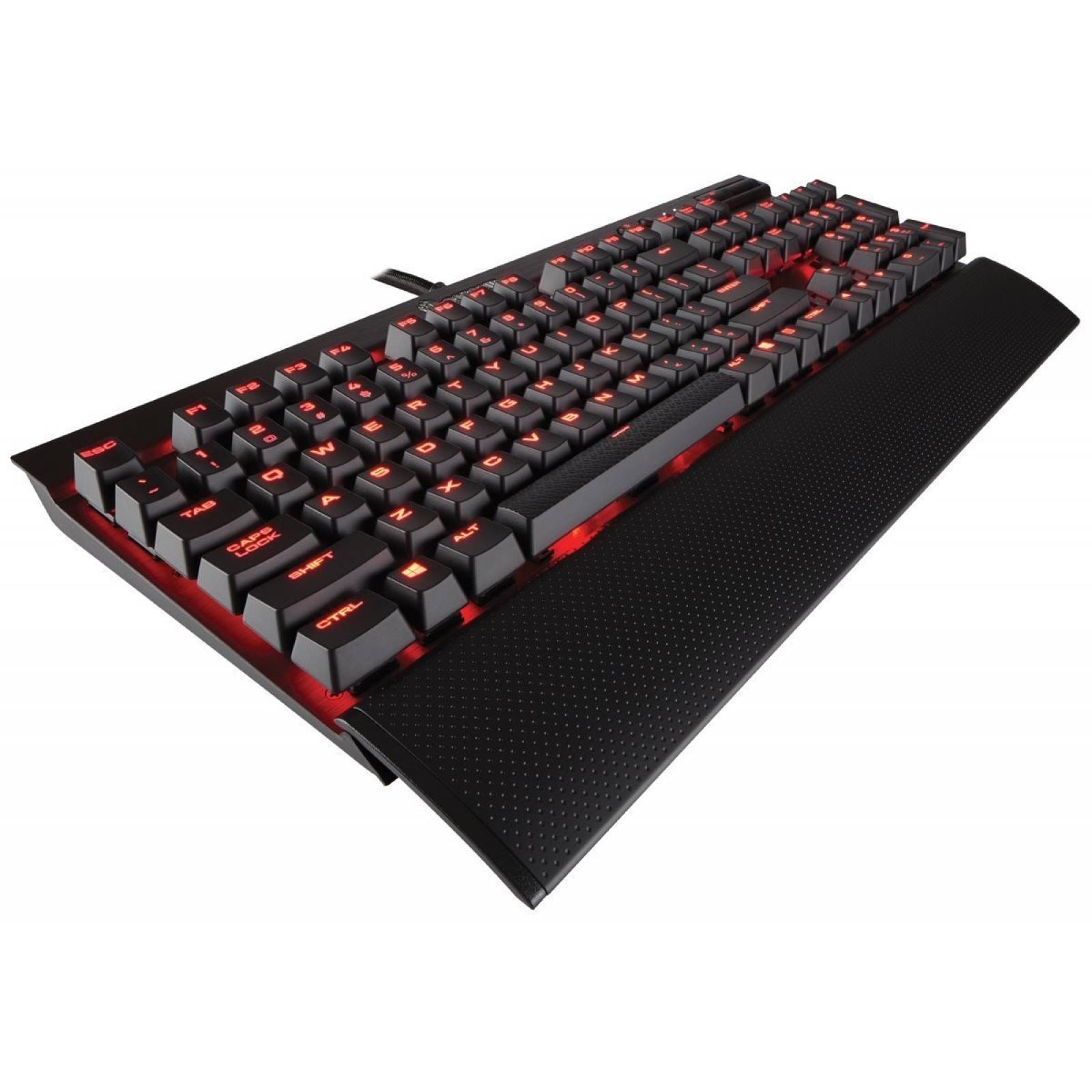 Teclado Corsair K70 Lux Led Rojo Mecánico -cherrymx Café