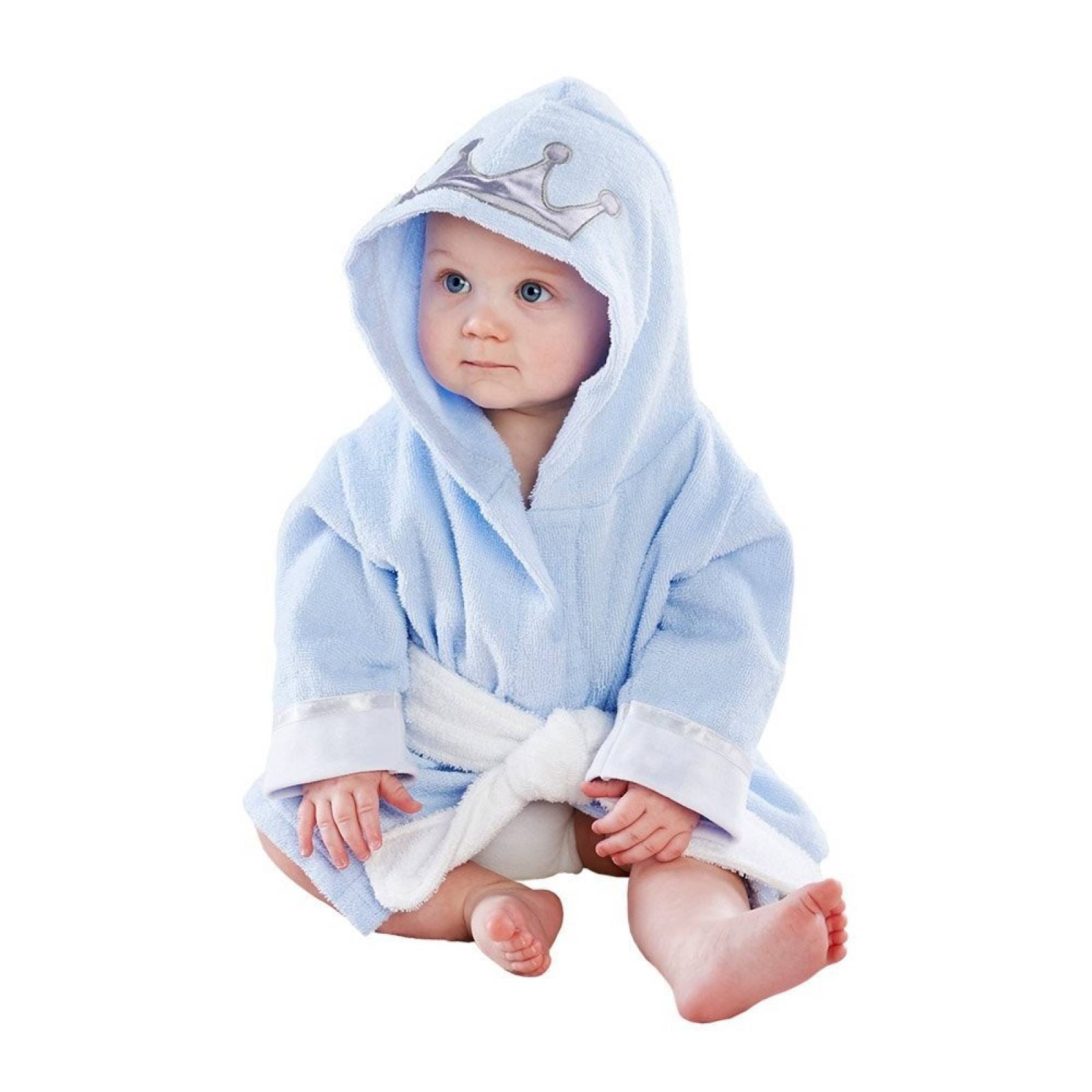 Bata De Baño Para Bebé Baby Aspen Principito Algodon -azul
