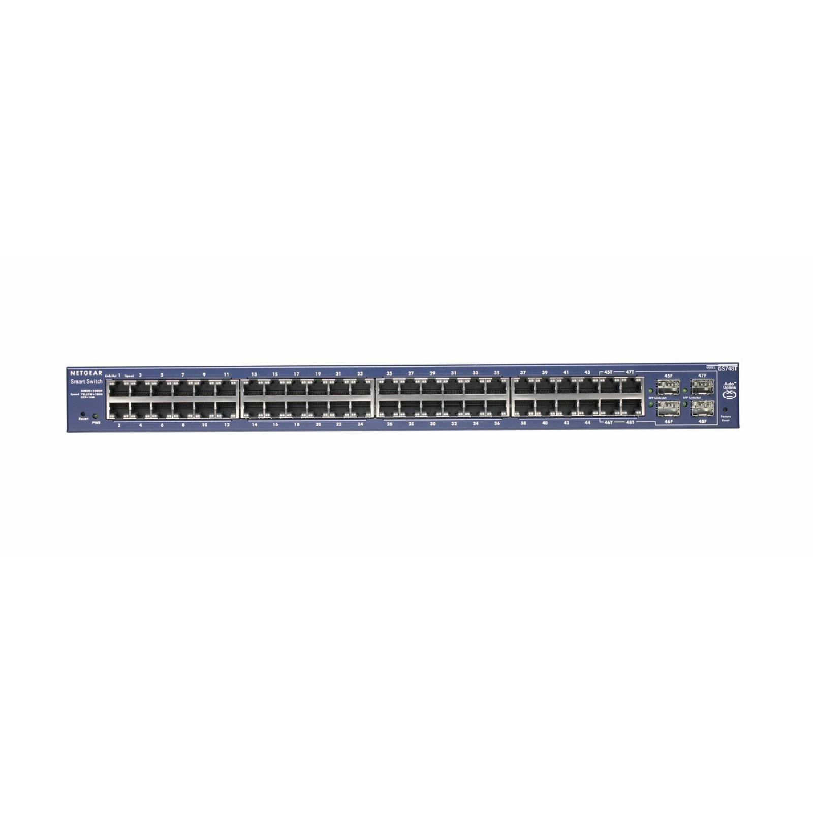 Switch Ethernet Netgear Gs748t-500nas 48 Puertos + 4spf