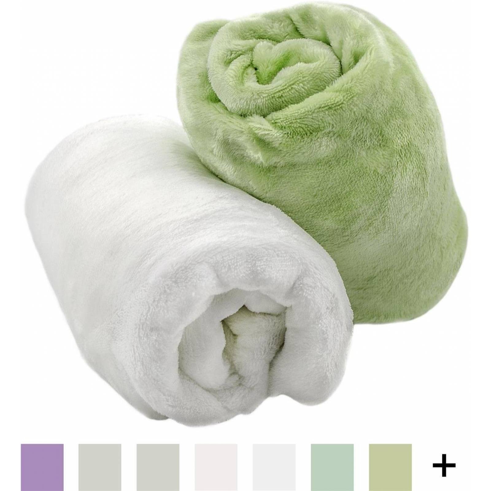 Juego De Sábanas Cuna Cozy Fleece 2 Pzas -blanco Menta