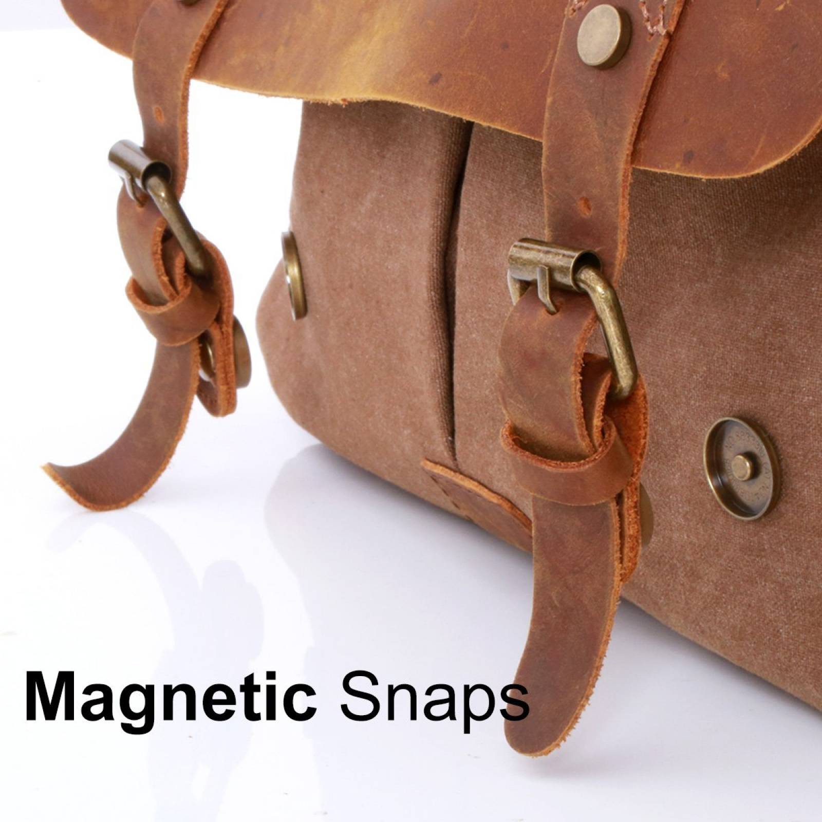 Bolso Mensajero Wowbox Vintage Laptop 13 Pulg Cuero -café