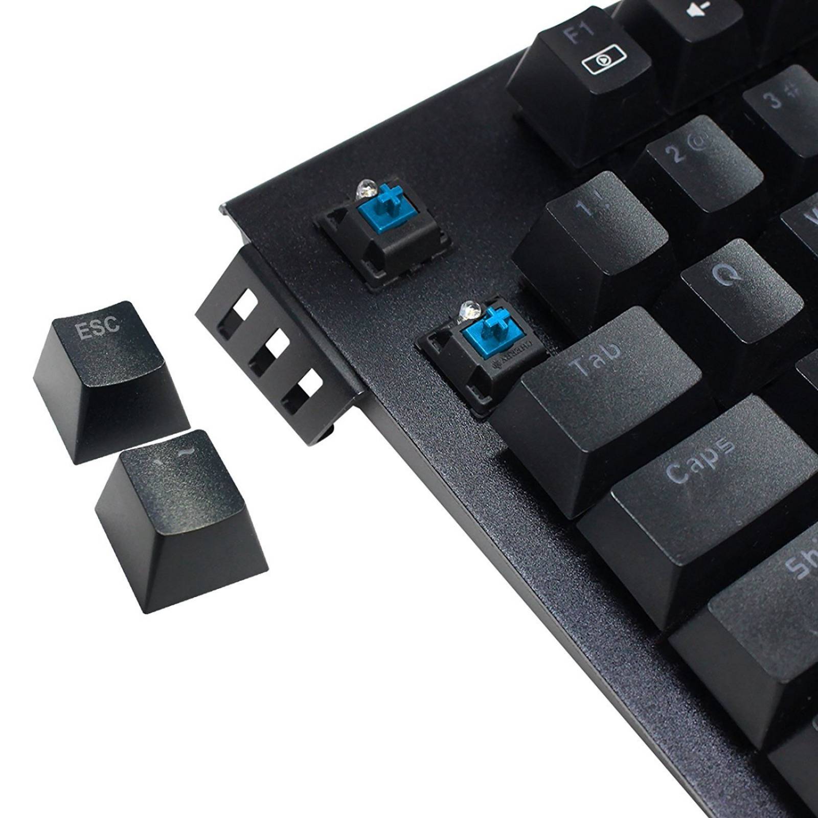 Teclado Gamer Rosewill Rk-9300 Mecánico Switch Azul Led Azul