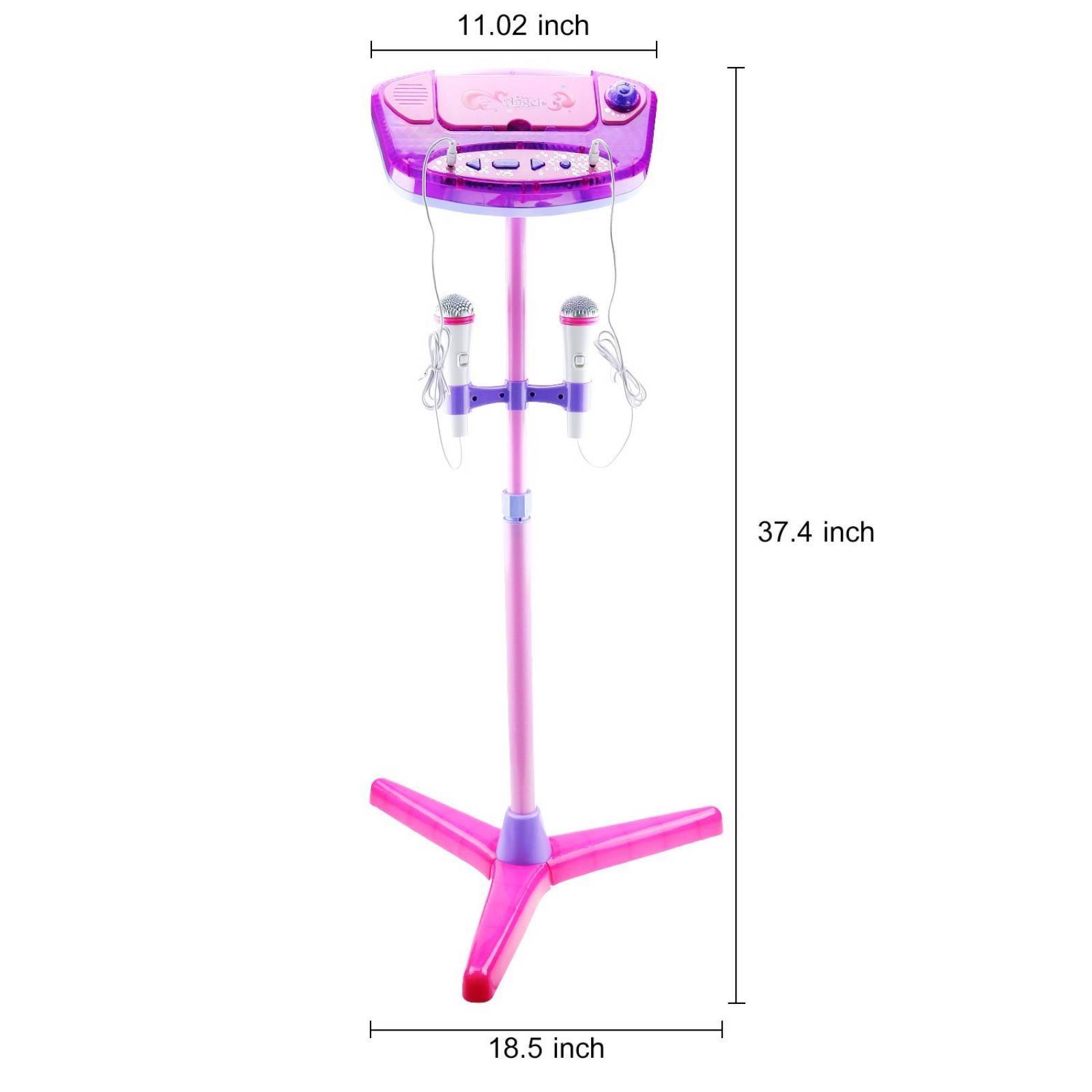 Karaoke Para Niña Msanmersen Microfono Musical Juguete -rosa