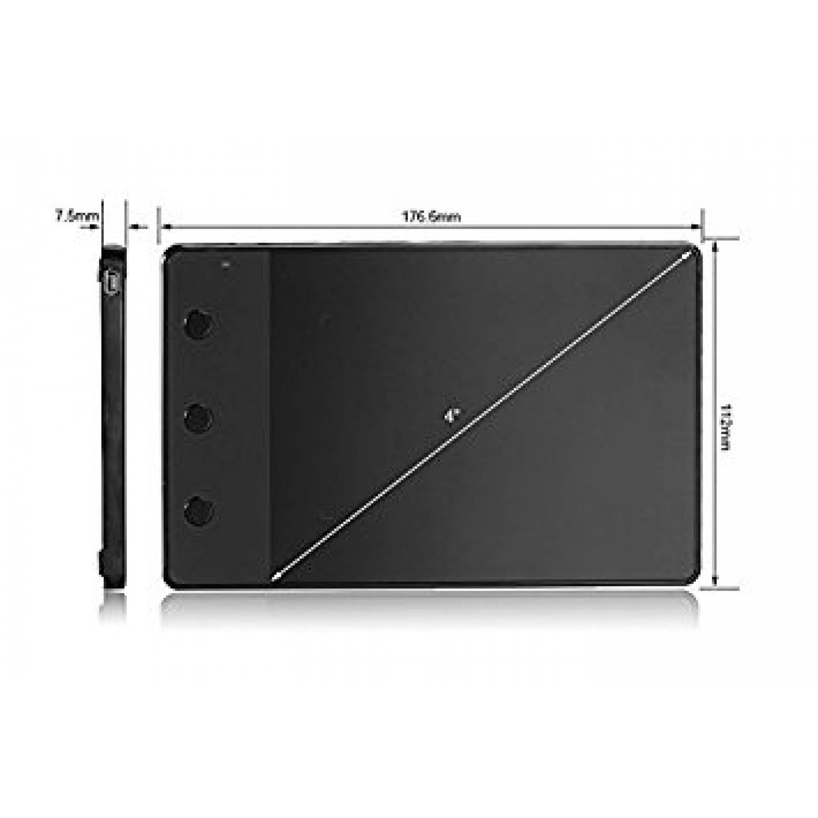 Tableta Gráfica Huion H420 Usb 4x2.23  Pulgadas-negro