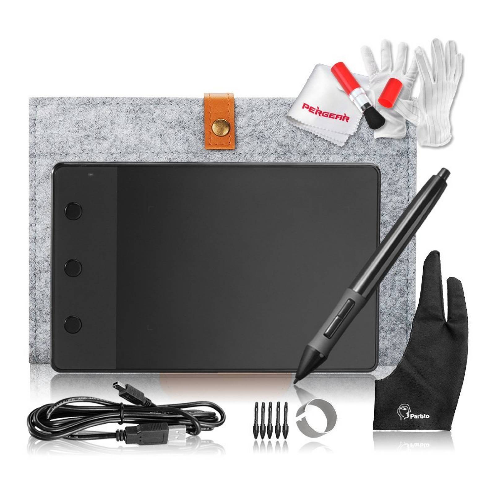 Tableta Gráfica Huion H420 Usb 4x2.23  Pulgadas-negro