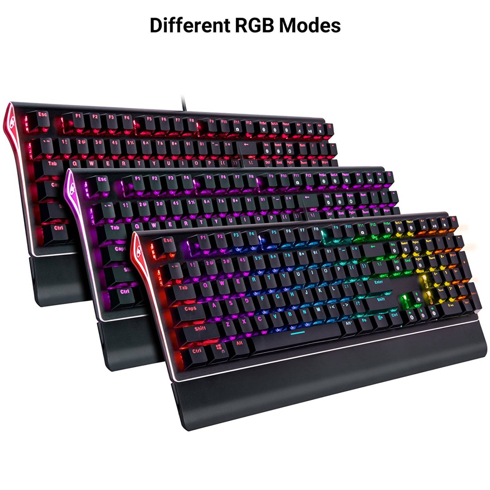 Teclado Gamer Rosewill Neon K85 Rgb Mecánico Switch Brown