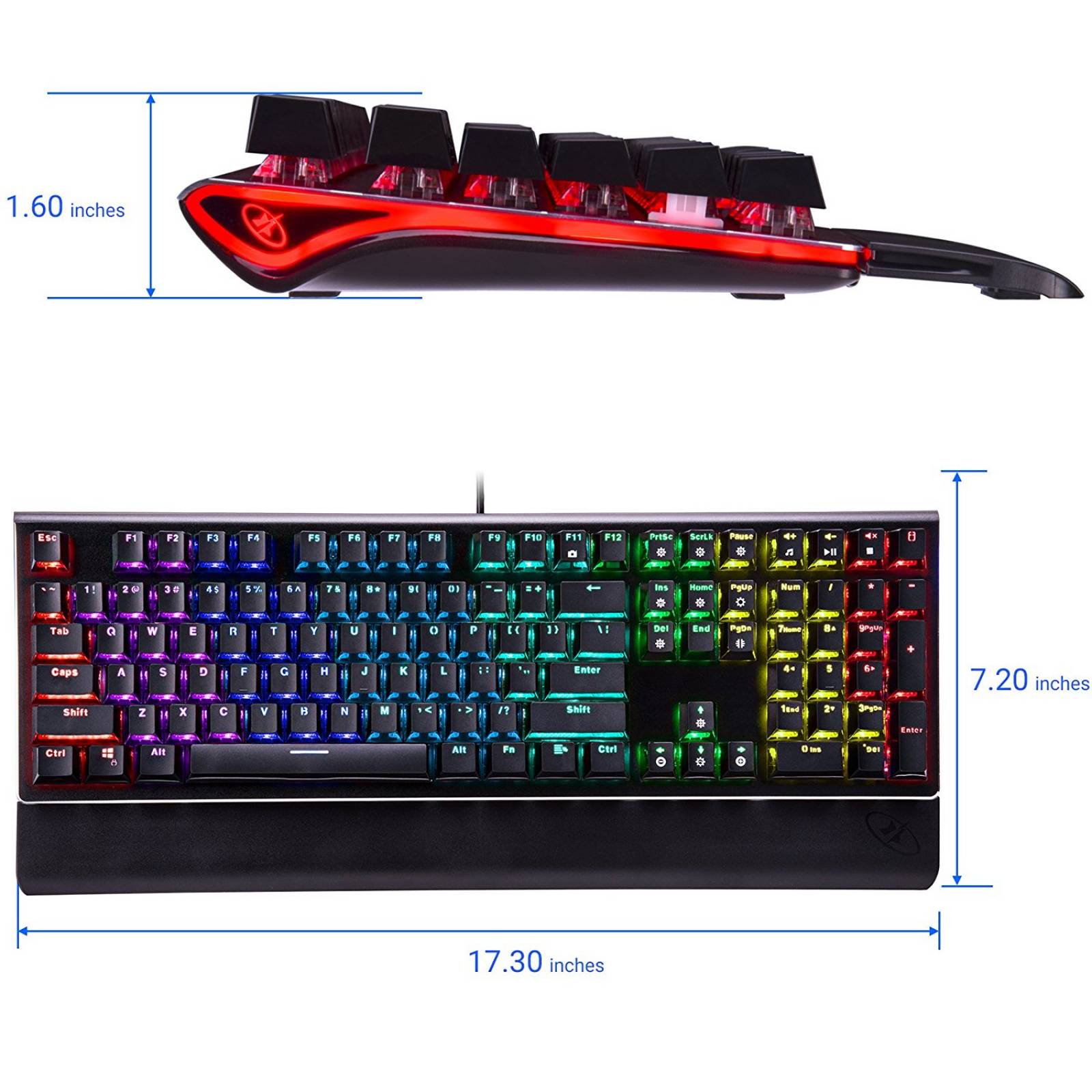 Teclado Gamer Rosewill Neon K85 Rgb Mecánico Switch Brown