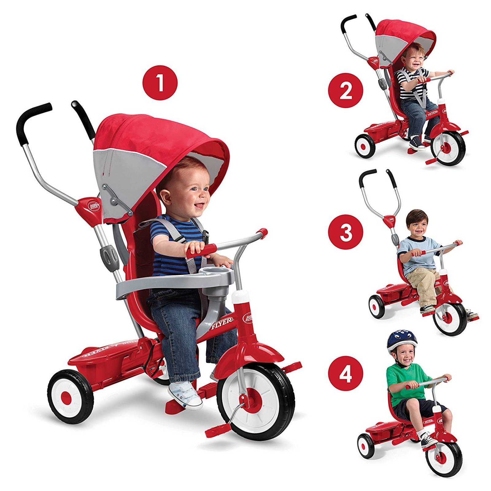 triciclo radio flyer 4 en 1