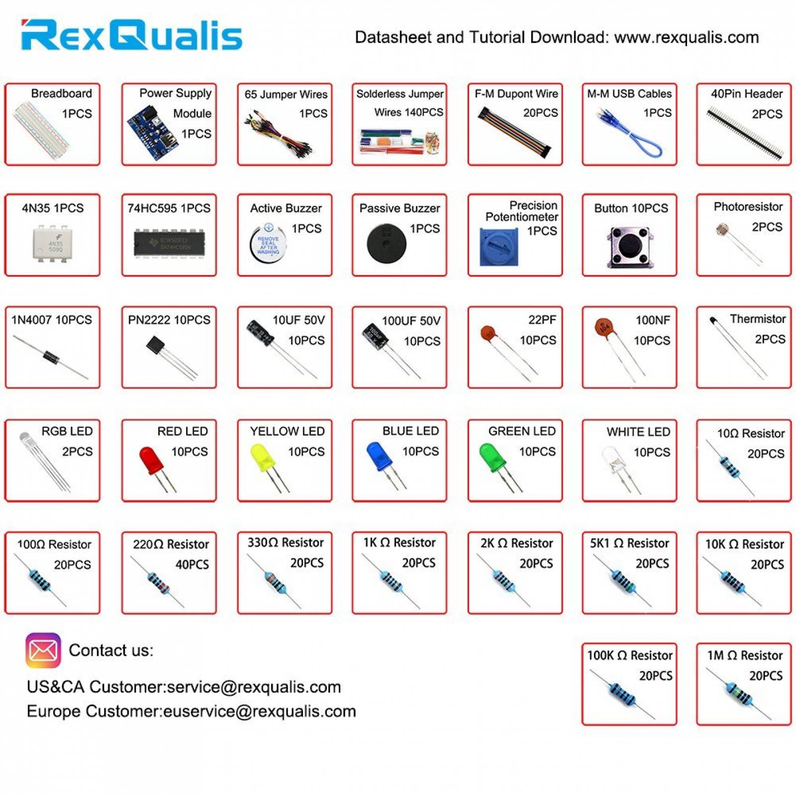 Kit Complementario Rexquialis Para Arduino Y Raspberry Pi