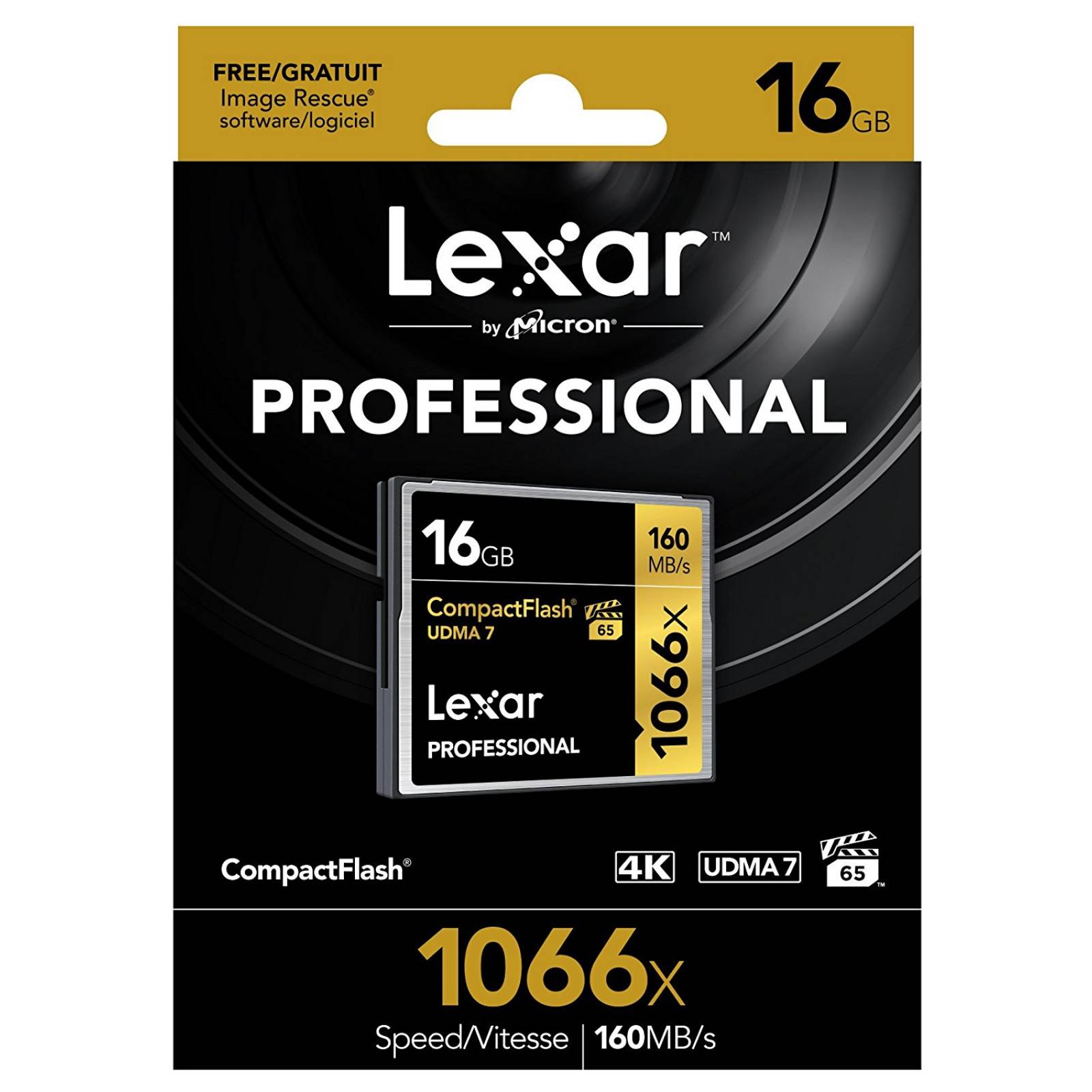 Memoria Lexar Professional Compactflash 1066x 16gb Vpg-65