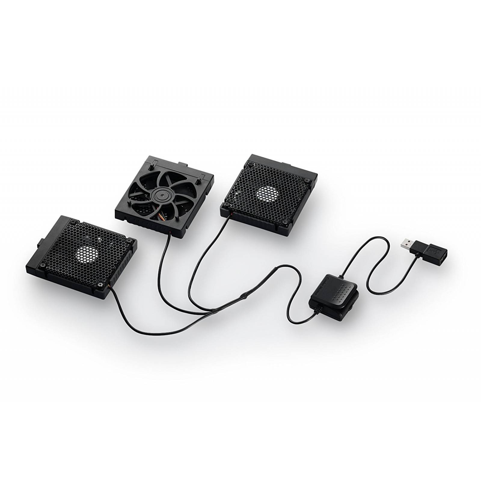 Ventilador Externo Cooler Master 3 Abanicos Moviles -negro