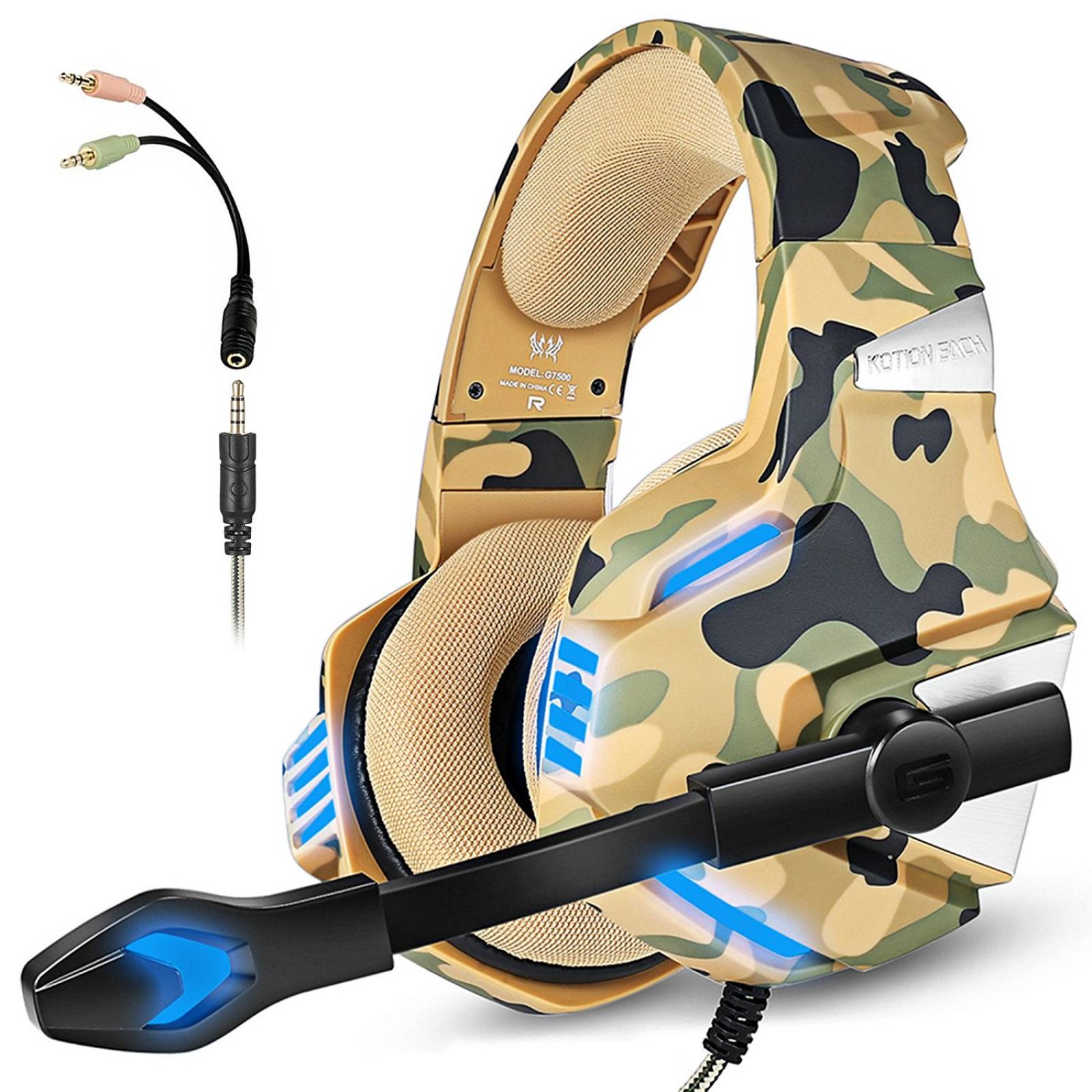 Diadema Gamer Arkartech G7500 Mic Ps4 Xbox Pc Switch -camo