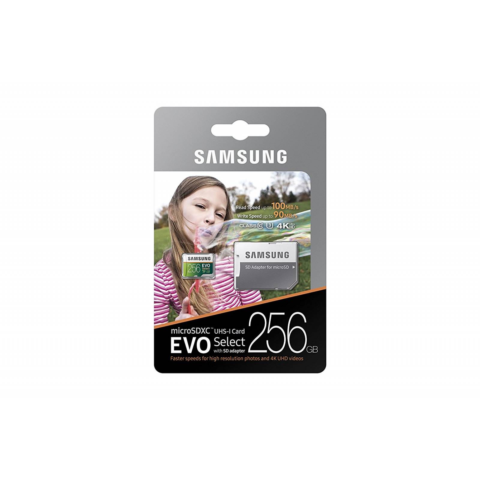 Memoria Microsd Samsung Evo Select Sdxc 256gb U3 C/adap