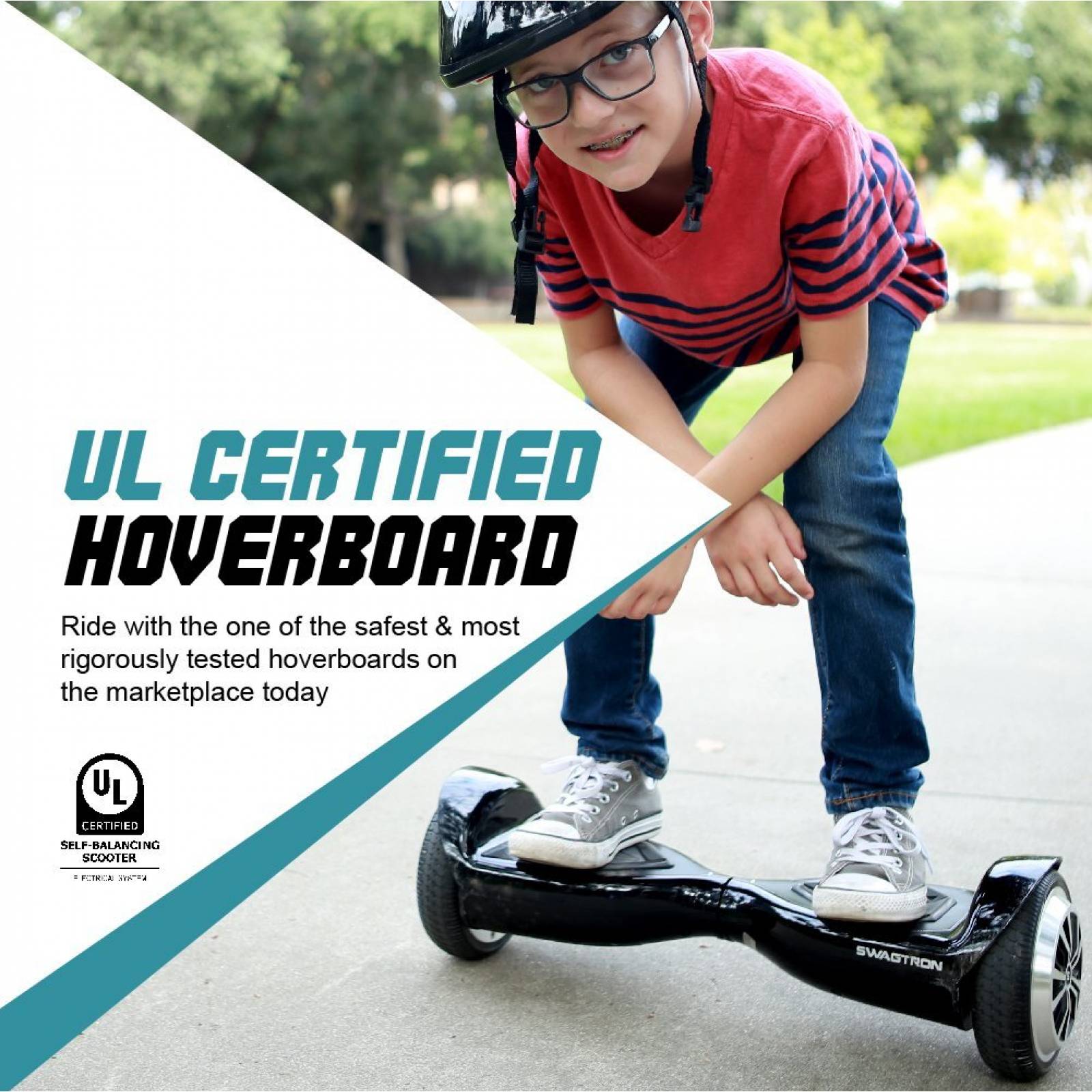 Hoverboard Swagtron T5 7mph Ul 2272 Certificado -blanco