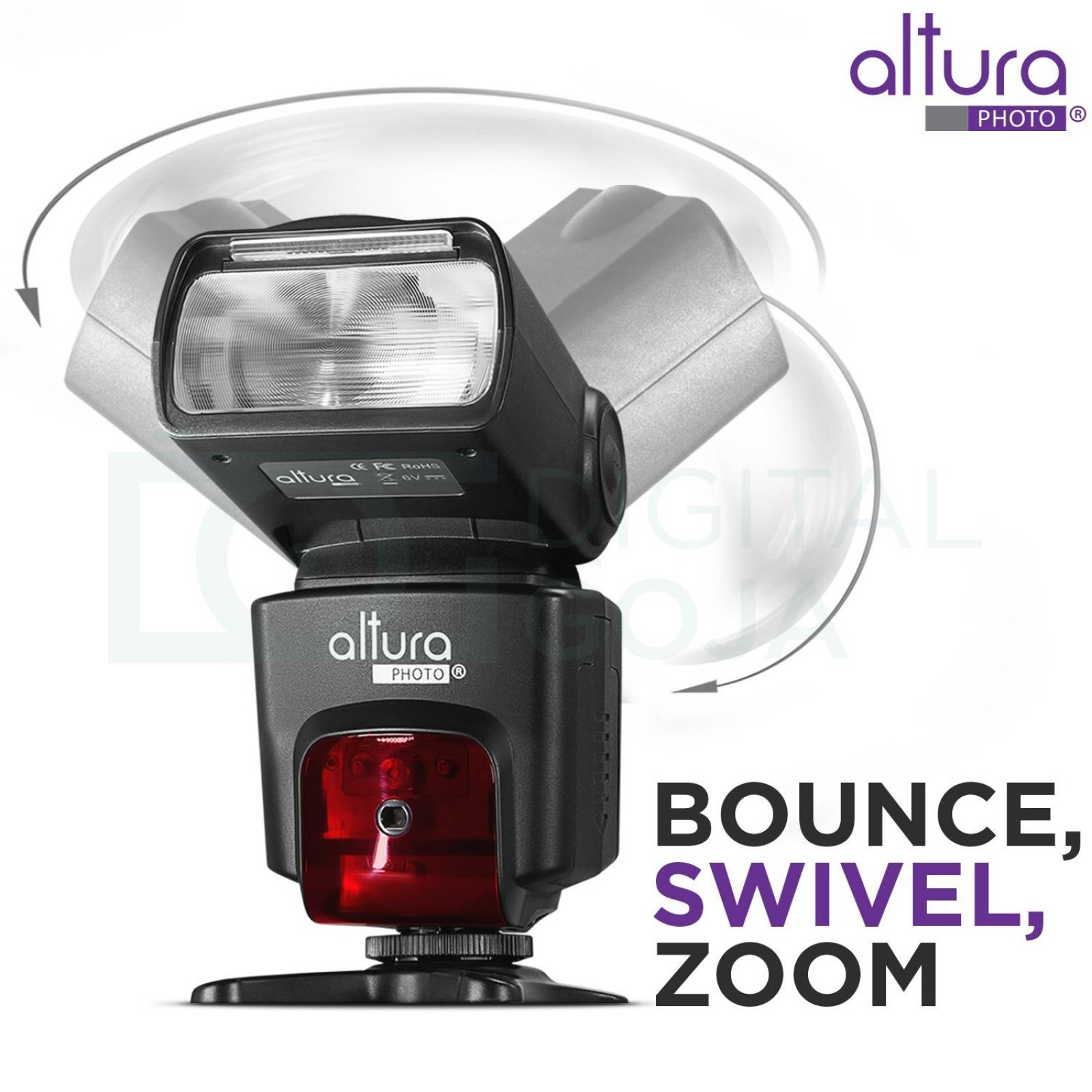 Kit Flash Altura Photo Ap-c1001 Con Trigger Y Accesorios