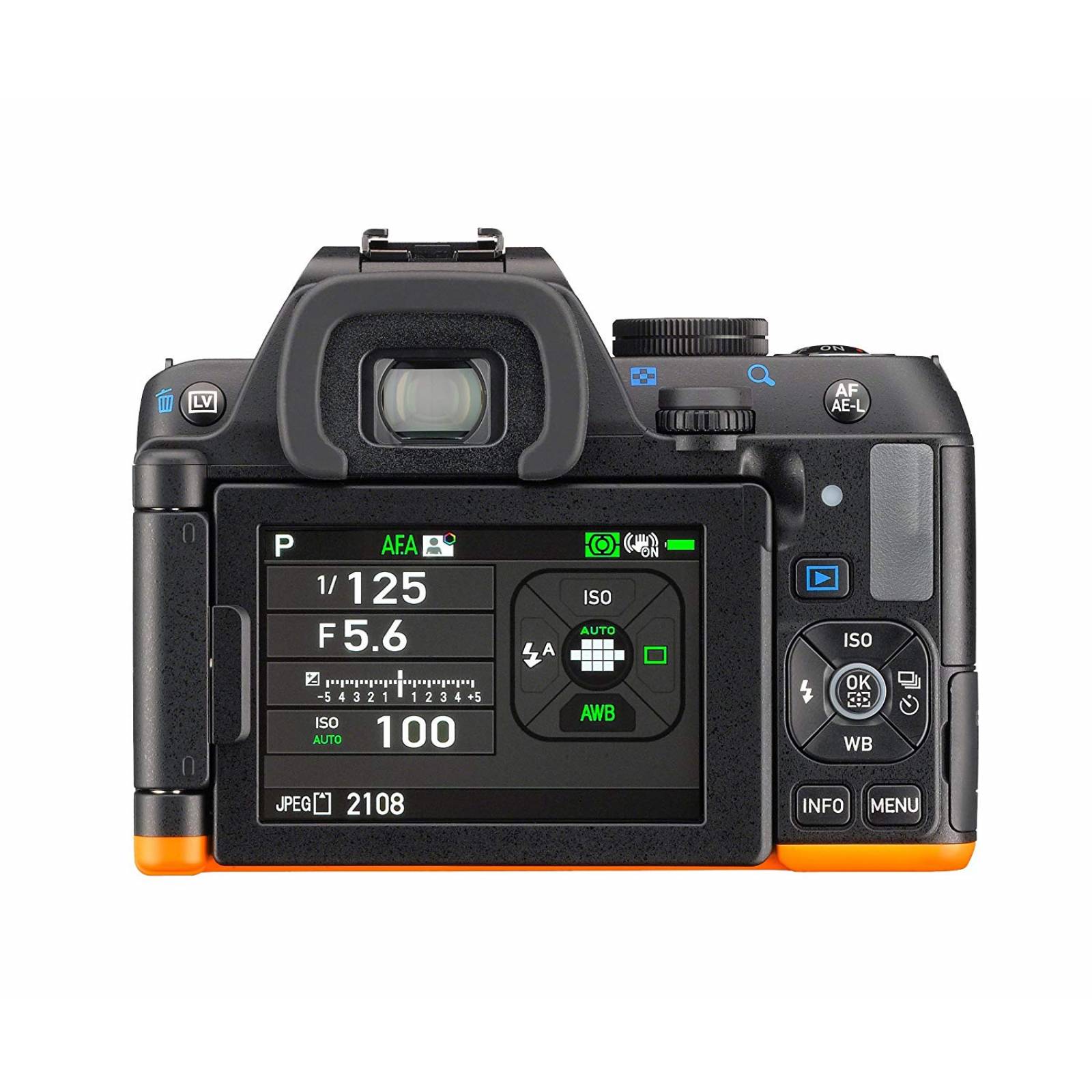 Cámara Dslr Pentax K-s2 20mp 4k Wifi Lcd -negro Naranja