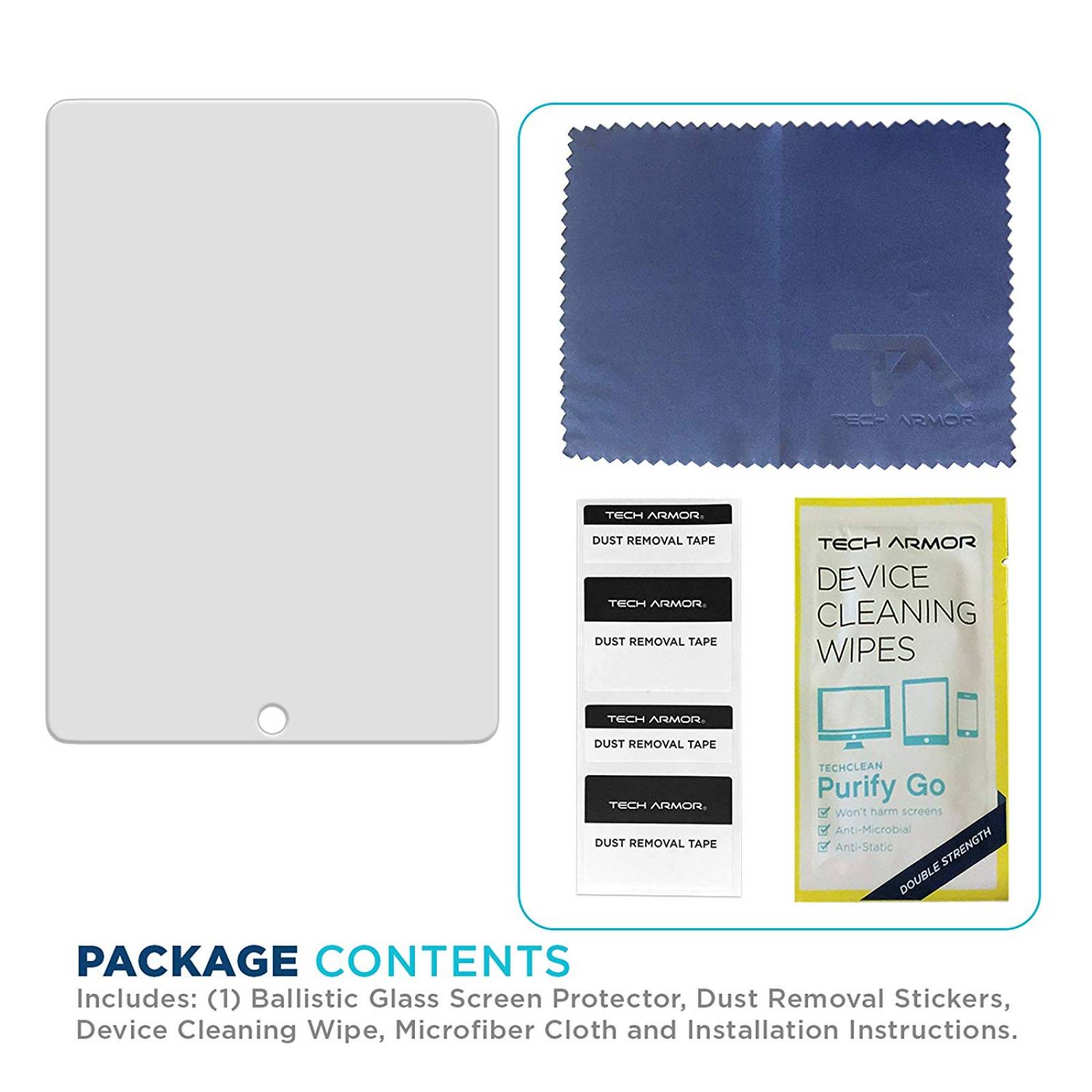 Protector Pantalla Tech Armor Ipad Pro 12.9 Vidrio Templado