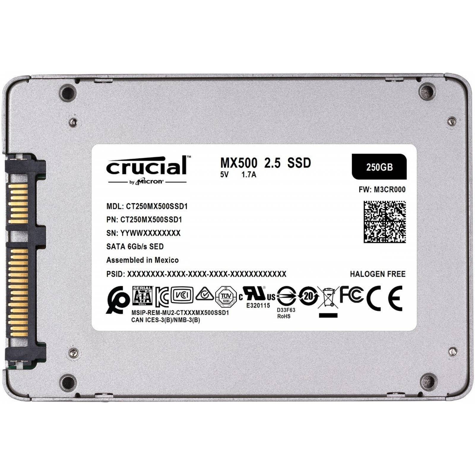 Disco Duro Ssd Interno Crucial Mx500 Ct250mx500ssd1z 250gb